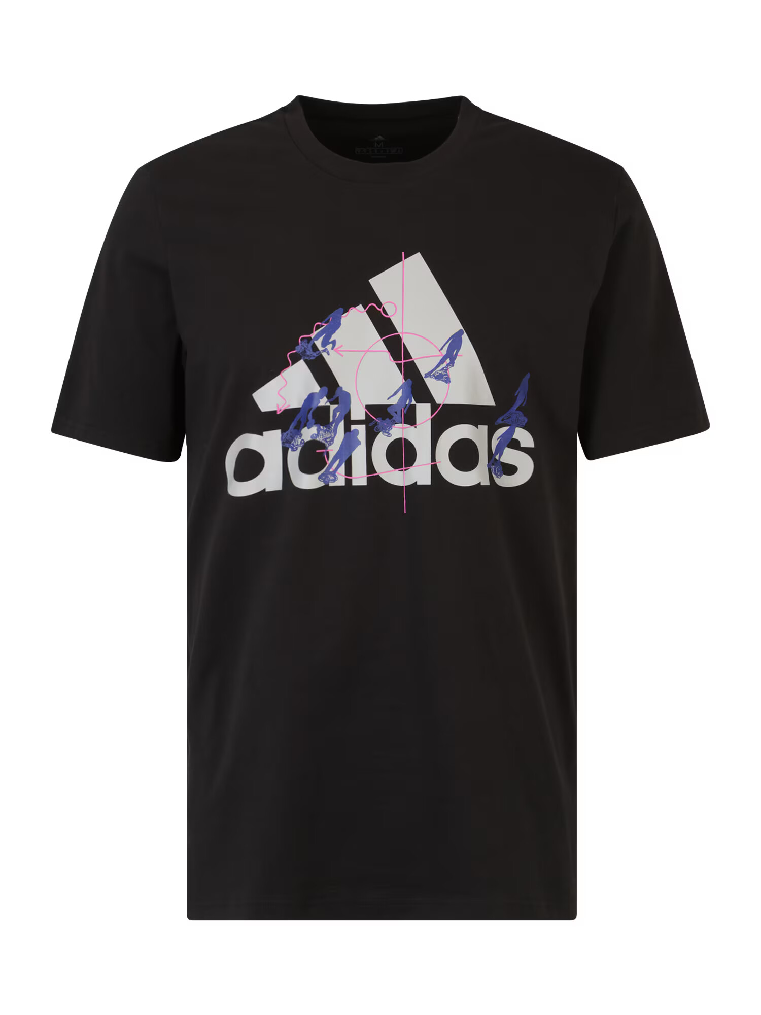 ADIDAS SPORTSWEAR Funkčné tričko 'MOTION' modrá / ružová / čierna / biela - Pepit.sk