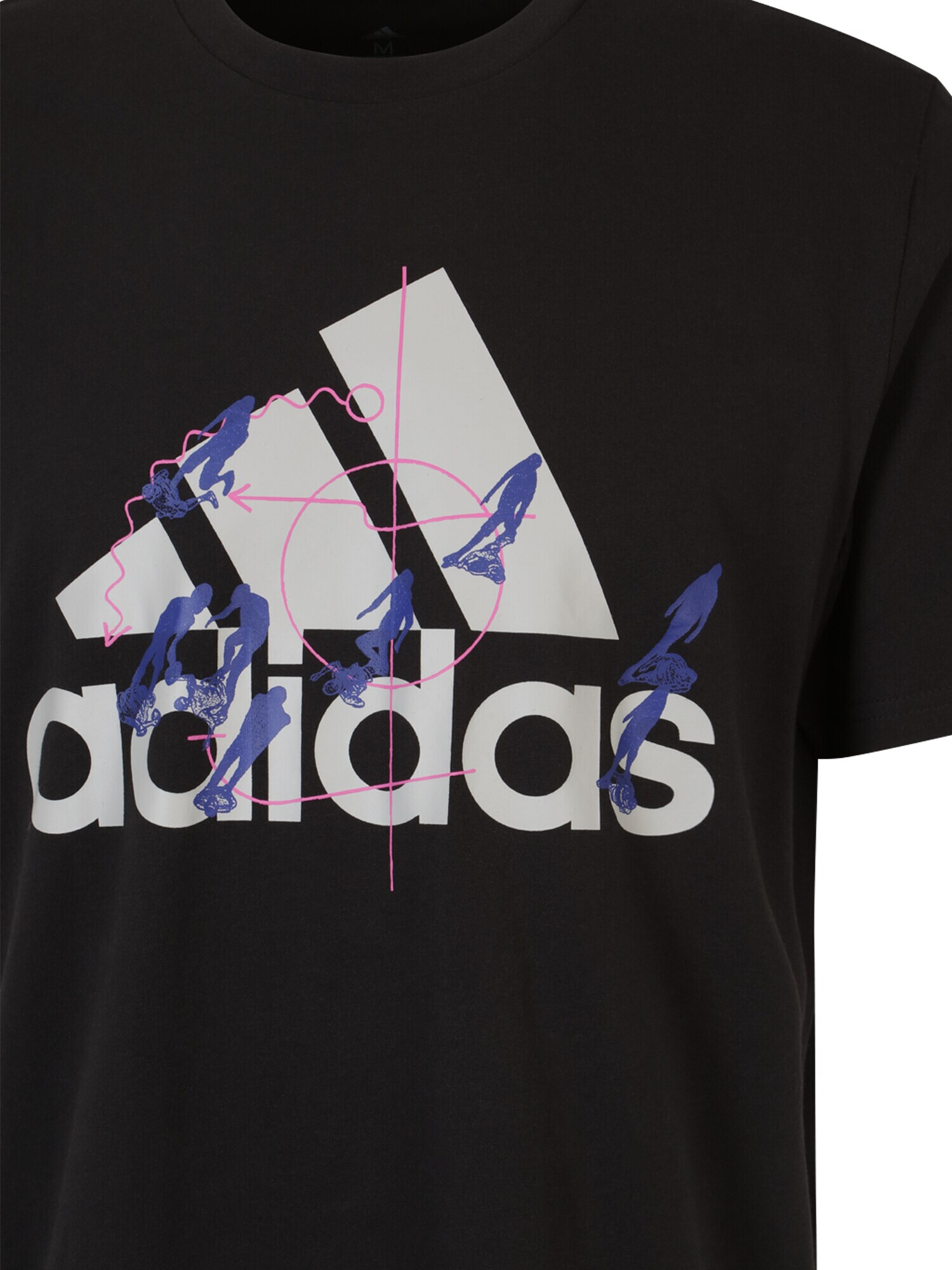 ADIDAS SPORTSWEAR Funkčné tričko 'MOTION' modrá / ružová / čierna / biela - Pepit.sk