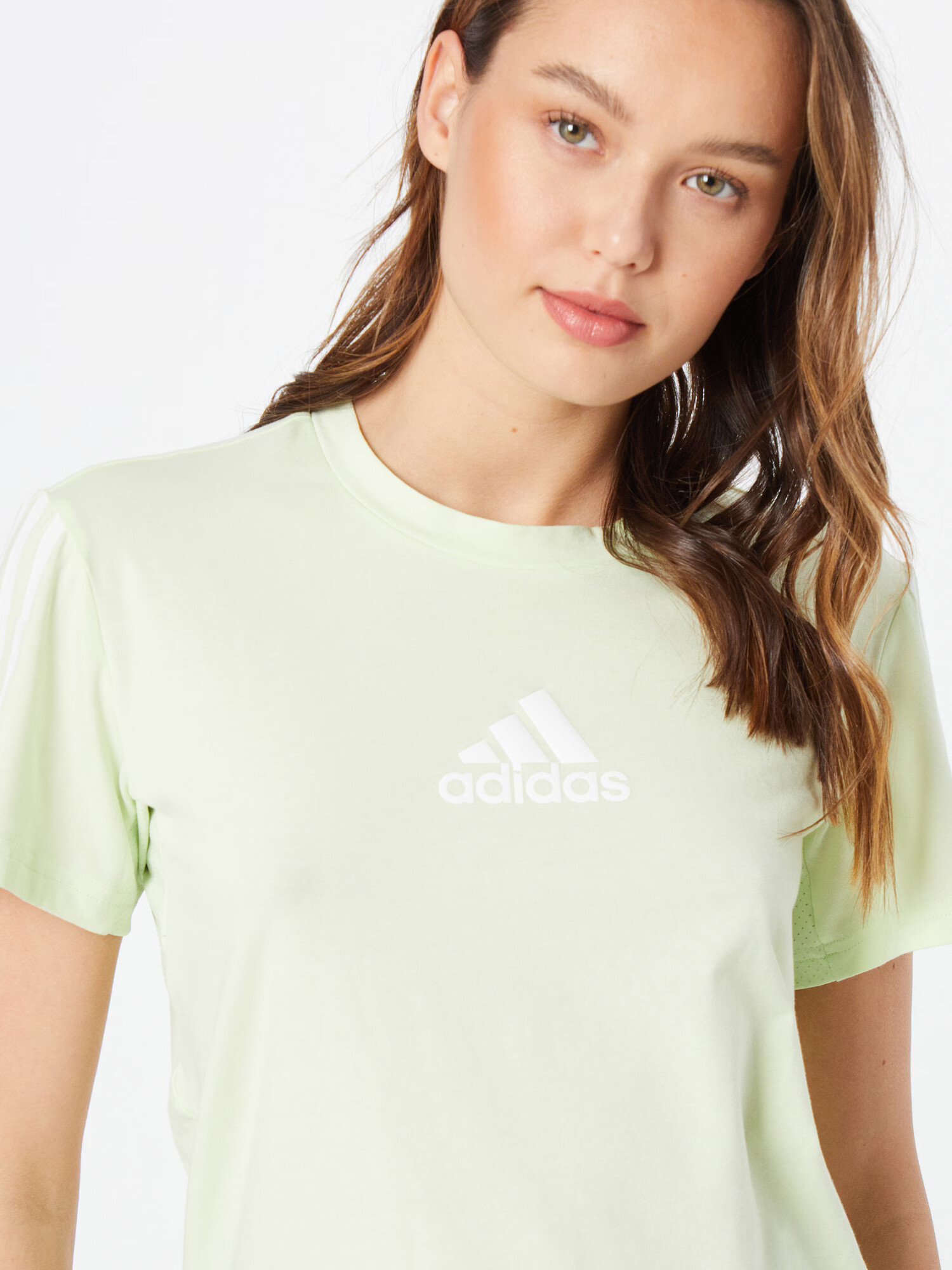 ADIDAS SPORTSWEAR Funkčné tričko pastelovo zelená / biela - Pepit.sk