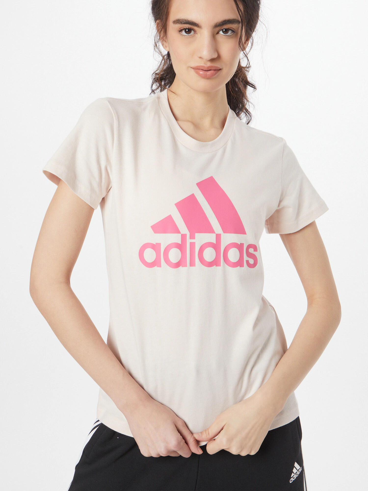 ADIDAS SPORTSWEAR Funkčné tričko svetloružová / biela - Pepit.sk