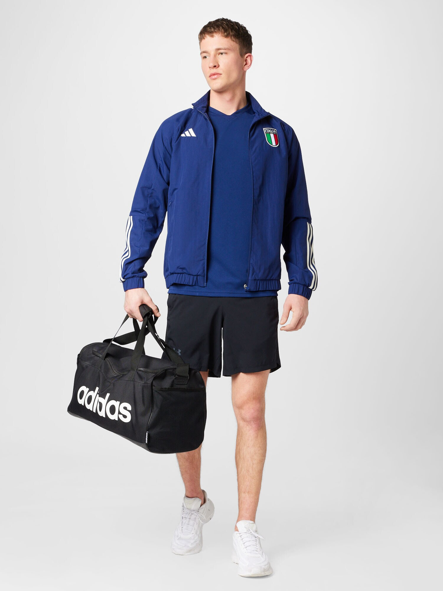 ADIDAS PERFORMANCE Tréningová bunda 'Italien Tiro 23' tmavomodrá / zelená / červená / biela - Pepit.sk