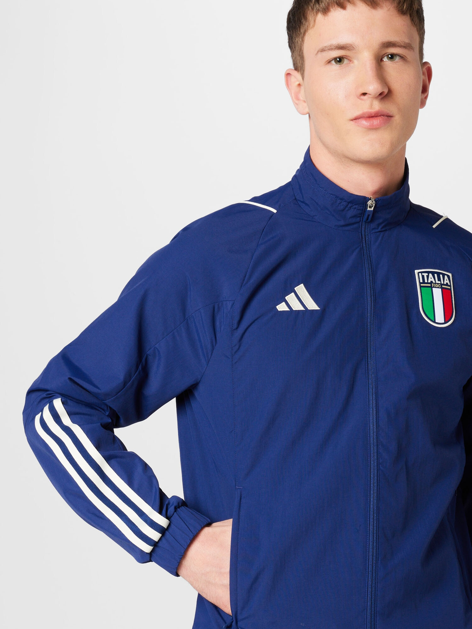 ADIDAS PERFORMANCE Tréningová bunda 'Italien Tiro 23' tmavomodrá / zelená / červená / biela - Pepit.sk