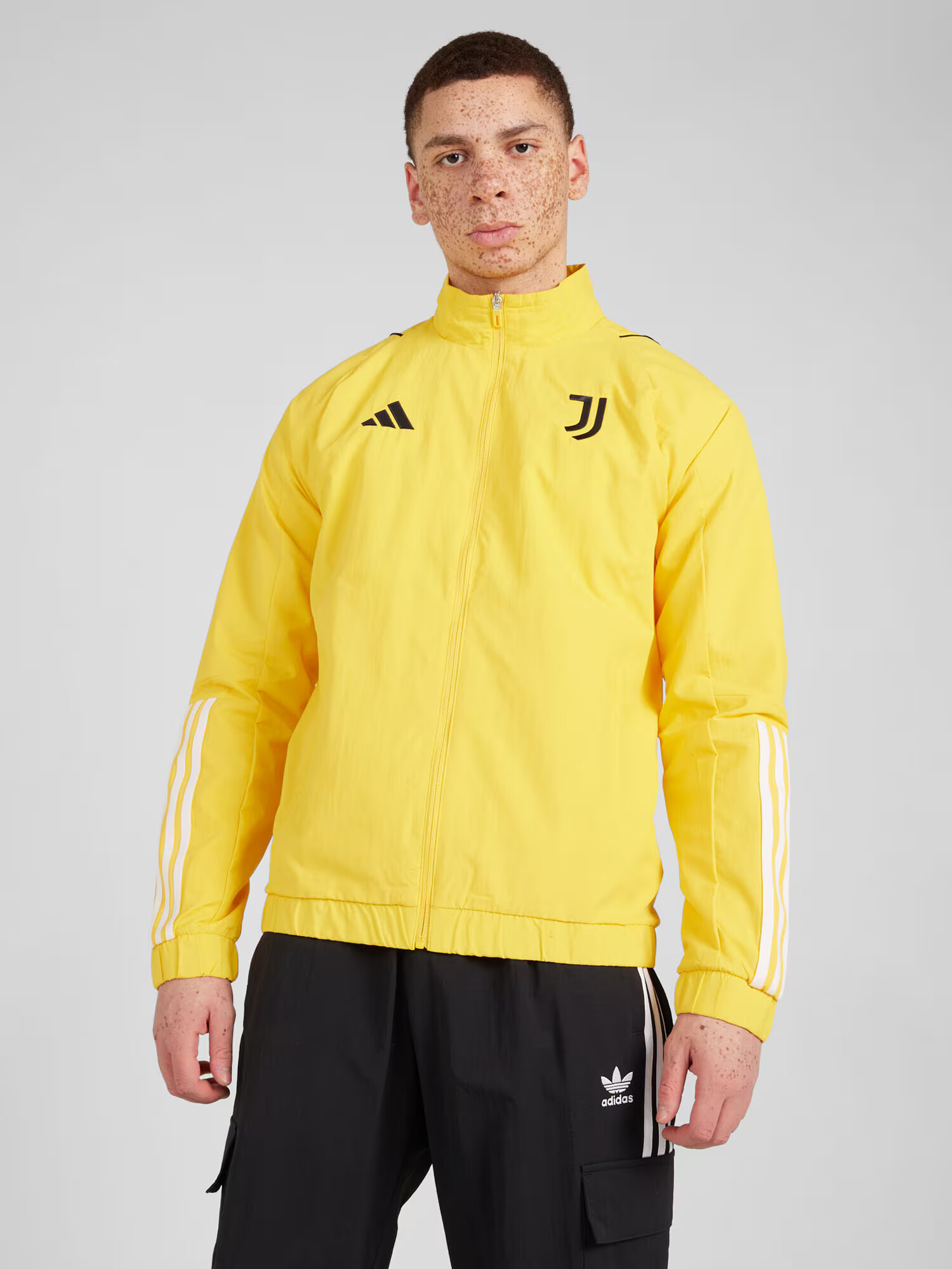 ADIDAS PERFORMANCE Športová bunda 'JUVE' žltá / čierna / biela - Pepit.sk