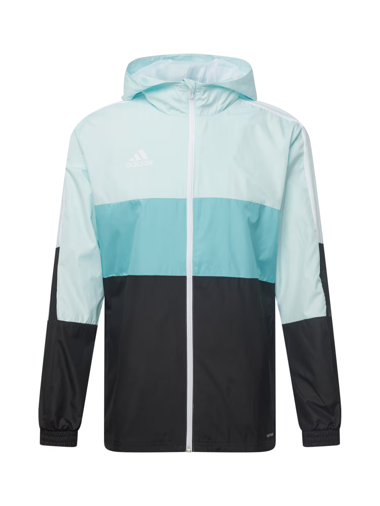 ADIDAS PERFORMANCE Športová bunda 'Tiro' tyrkysová / svetlomodrá / čierna / biela - Pepit.sk