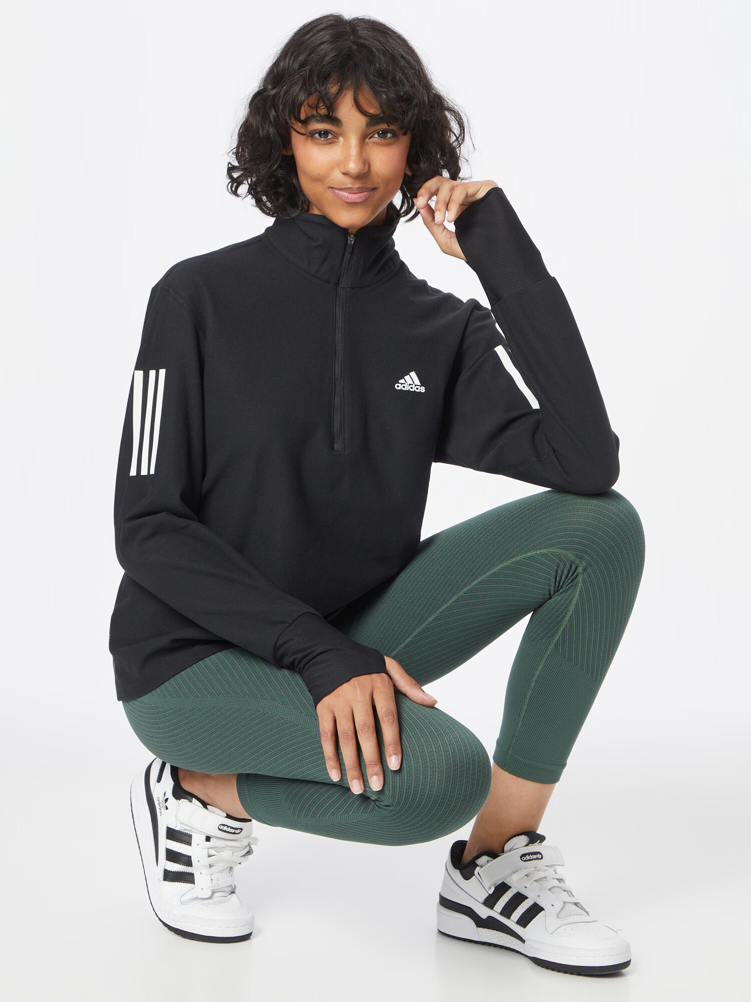 ADIDAS SPORTSWEAR Športová mikina čierna / biela - Pepit.sk