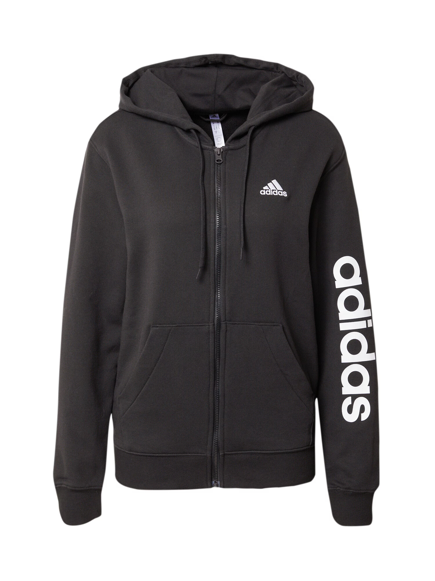 ADIDAS SPORTSWEAR Športová mikina 'Essentials' čierna / biela - Pepit.sk