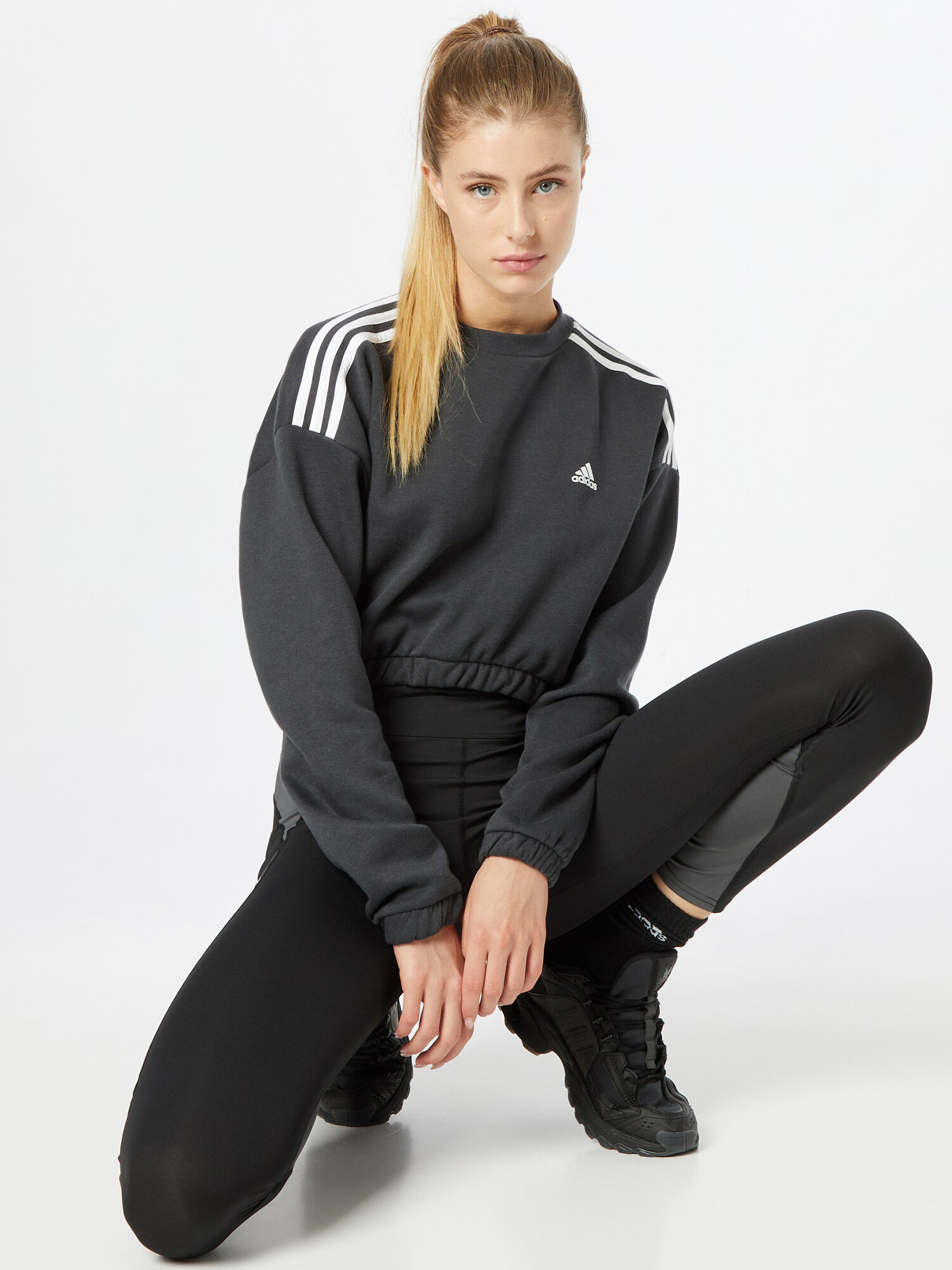 ADIDAS SPORTSWEAR Športová mikina tmavosivá - Pepit.sk