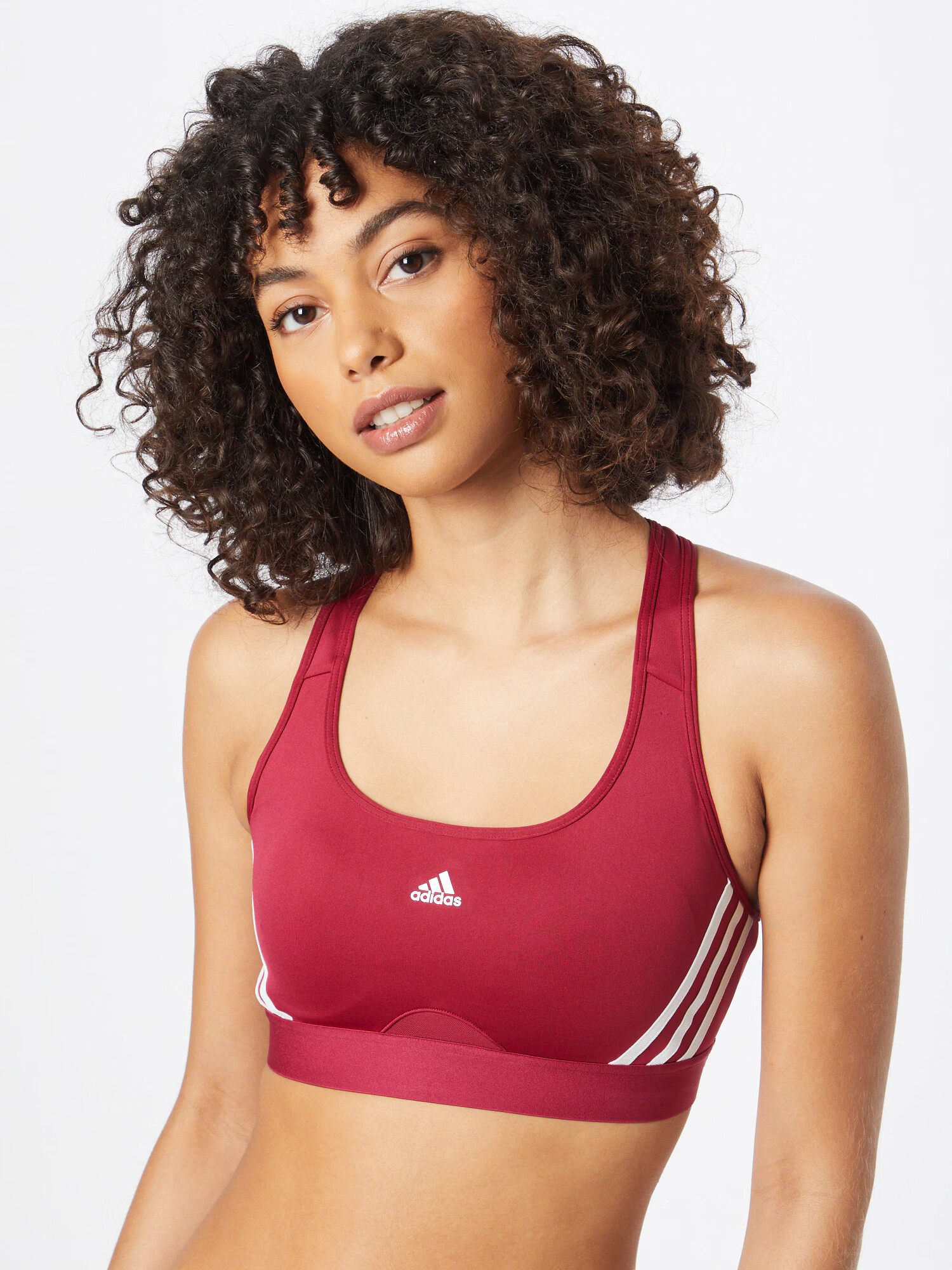 ADIDAS SPORTSWEAR Športová podprsenka burgundská / biela - Pepit.sk