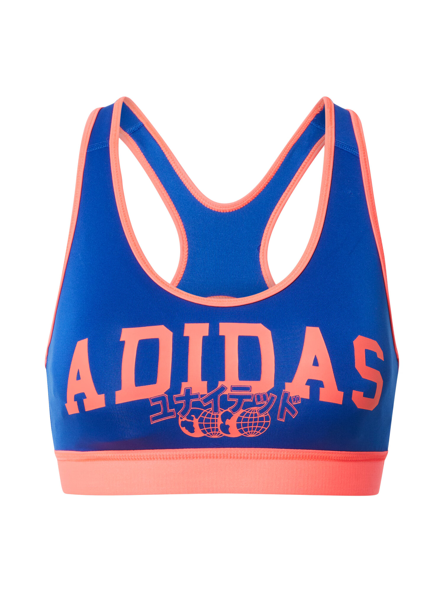 ADIDAS PERFORMANCE Športová podprsenka modrá / lososová - Pepit.sk