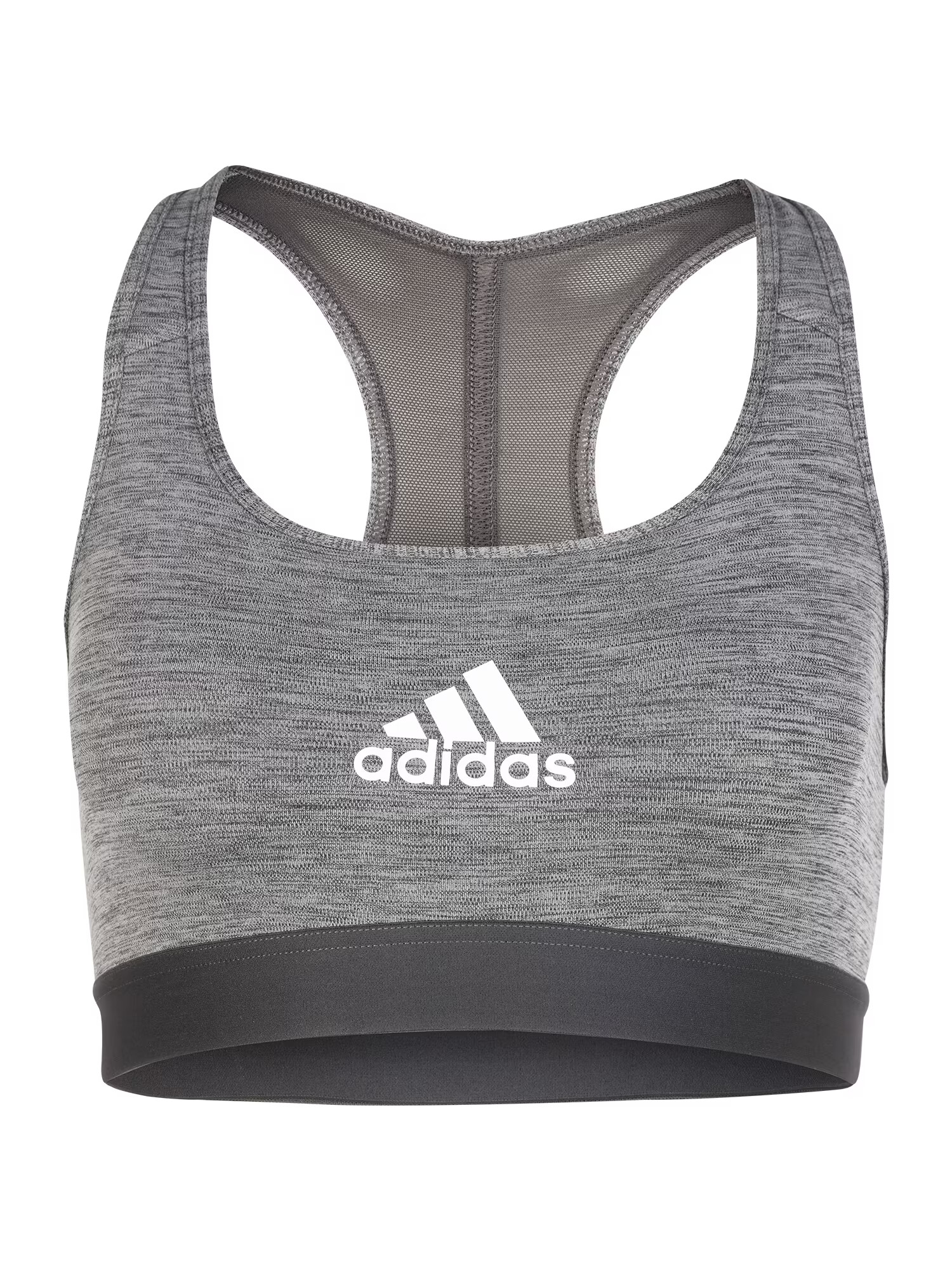 ADIDAS SPORTSWEAR Športová podprsenka tmavosivá / sivá melírovaná / biela - Pepit.sk