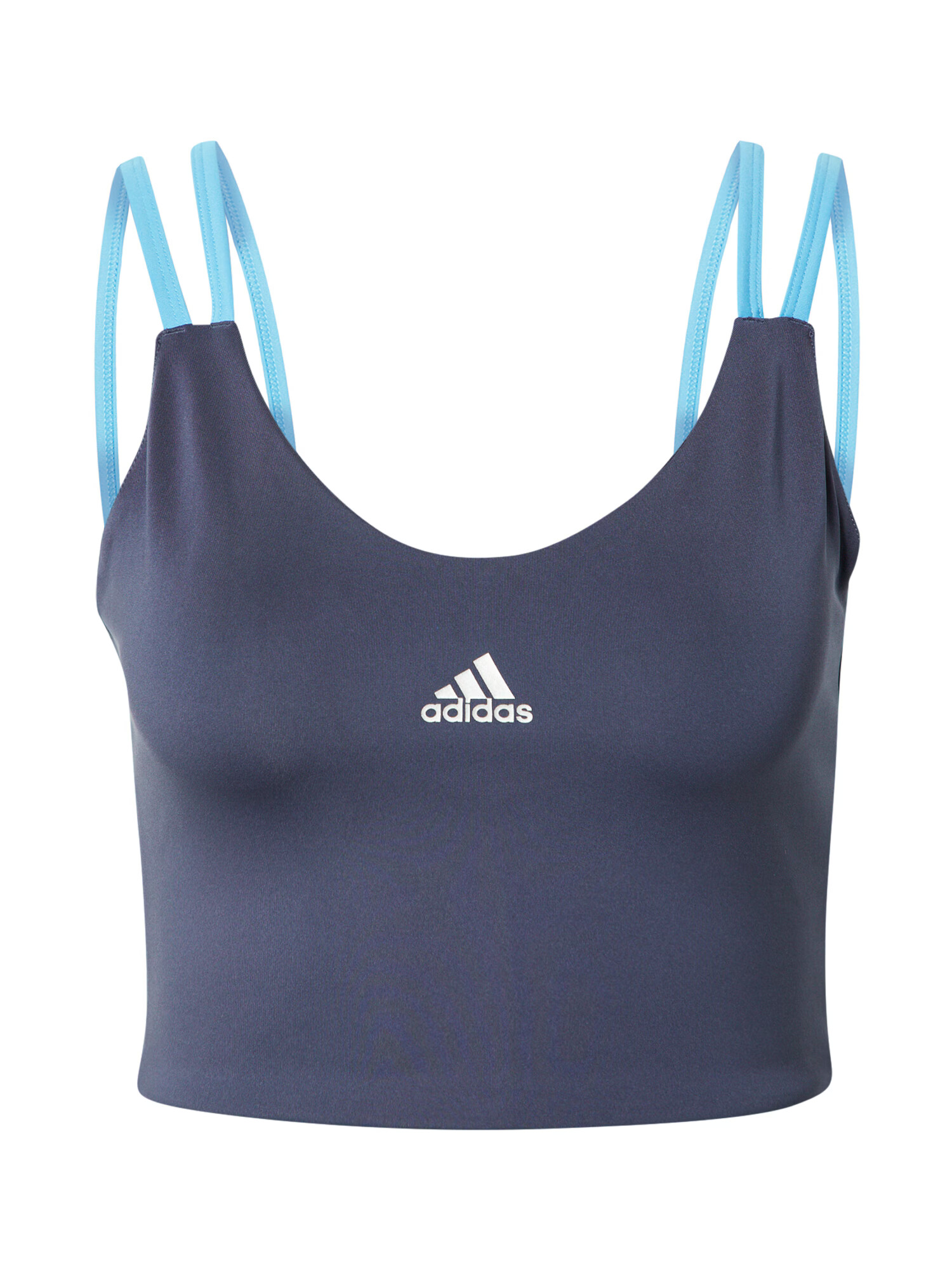 ADIDAS SPORTSWEAR Športová podprsenka 'UFORU' námornícka modrá / svetlomodrá / biela - Pepit.sk