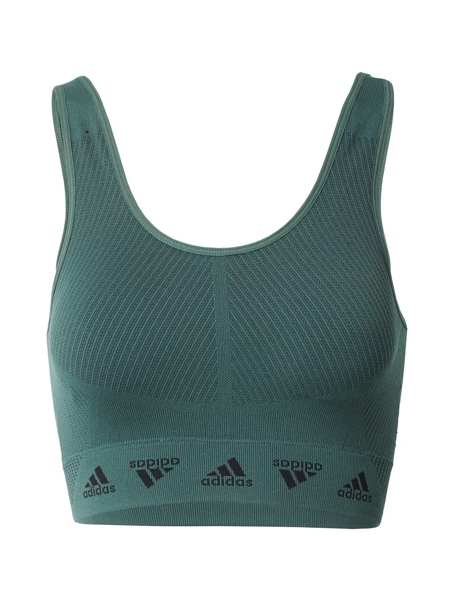 ADIDAS SPORTSWEAR Športová podprsenka 'Aero Light-Support' zelená / čierna - Pepit.sk