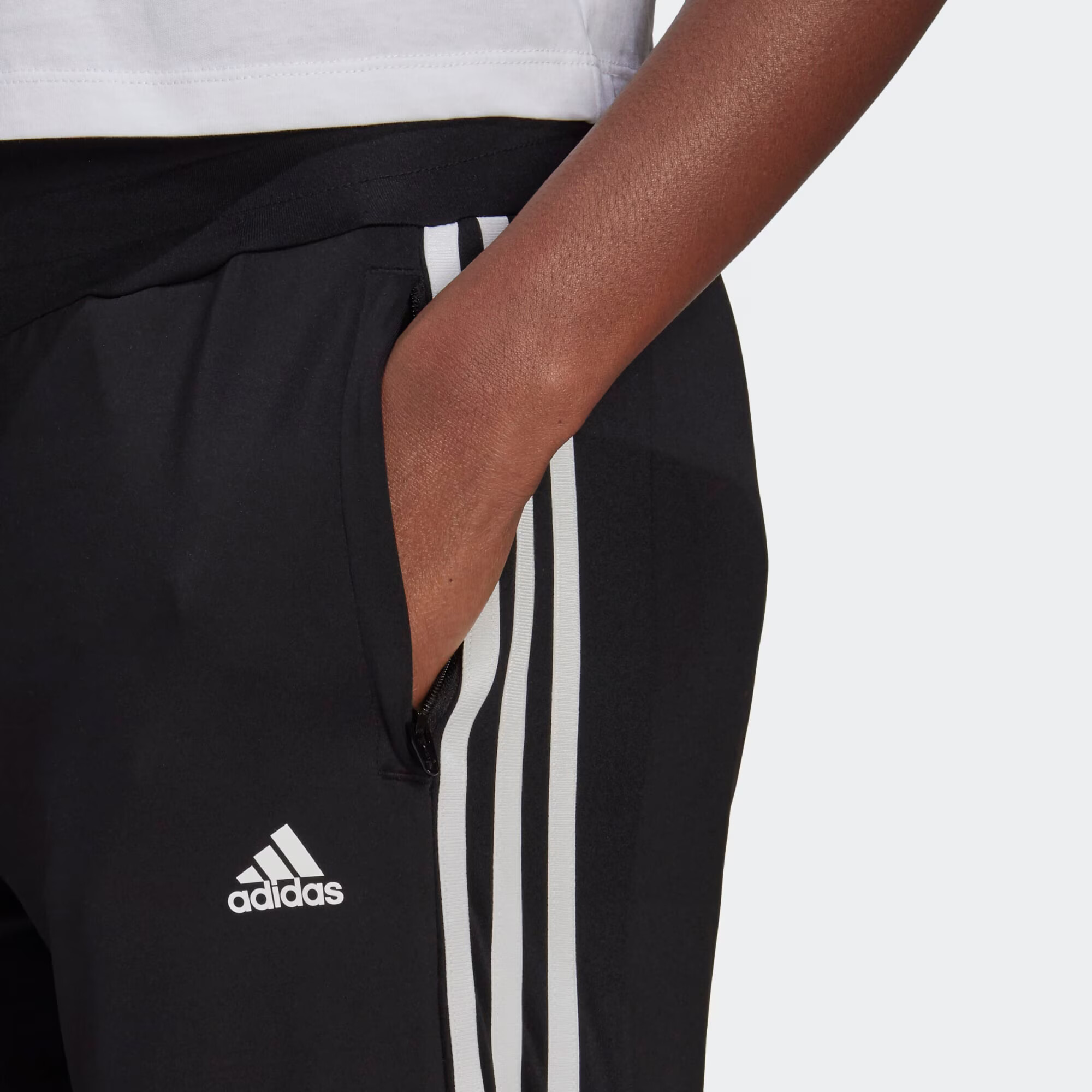 ADIDAS SPORTSWEAR Športové nohavice čierna / biela - Pepit.sk