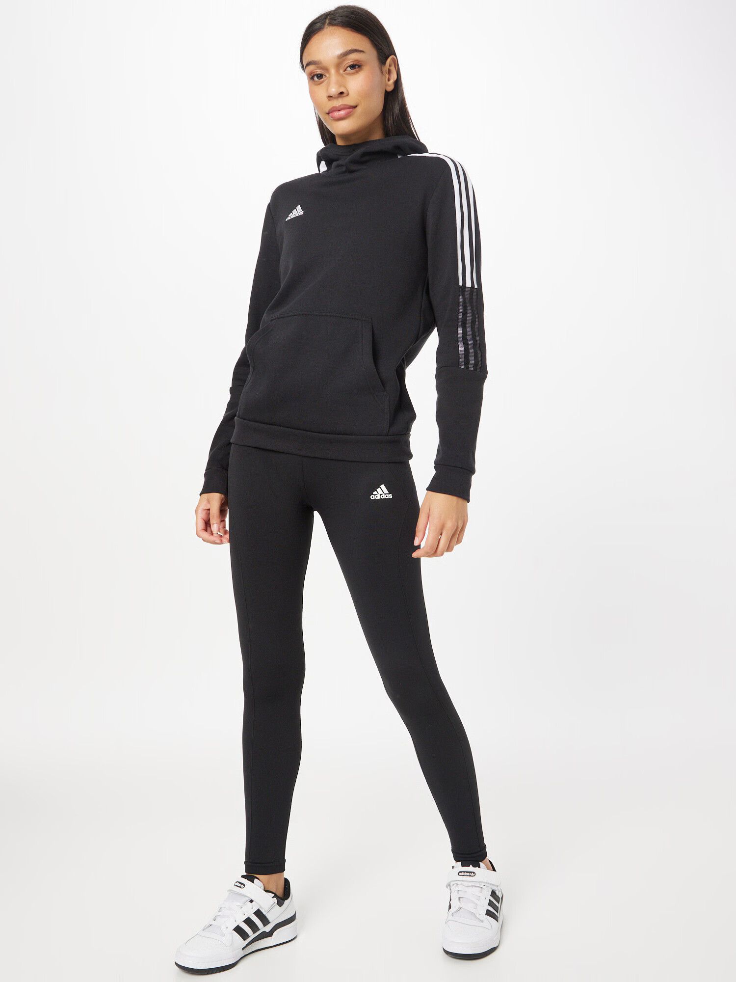 ADIDAS SPORTSWEAR Športové nohavice čierna / biela - Pepit.sk