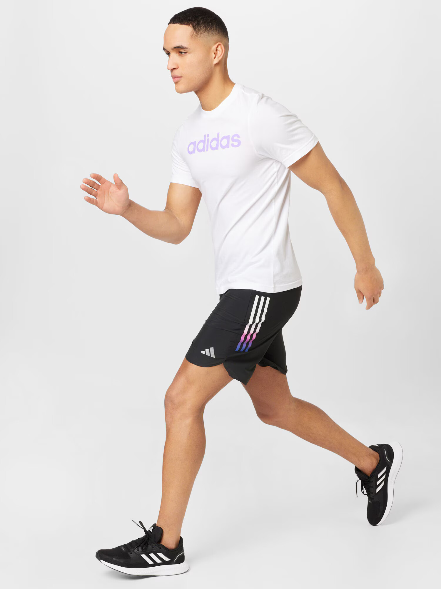 ADIDAS PERFORMANCE Športové nohavice modrá / ružová / čierna / biela - Pepit.sk