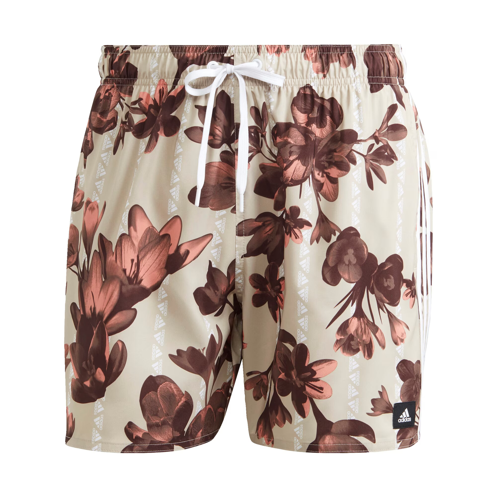 ADIDAS SPORTSWEAR Surferské šortky 'Floral Clx Short-' nebielená / čokoládová / broskyňová - Pepit.sk