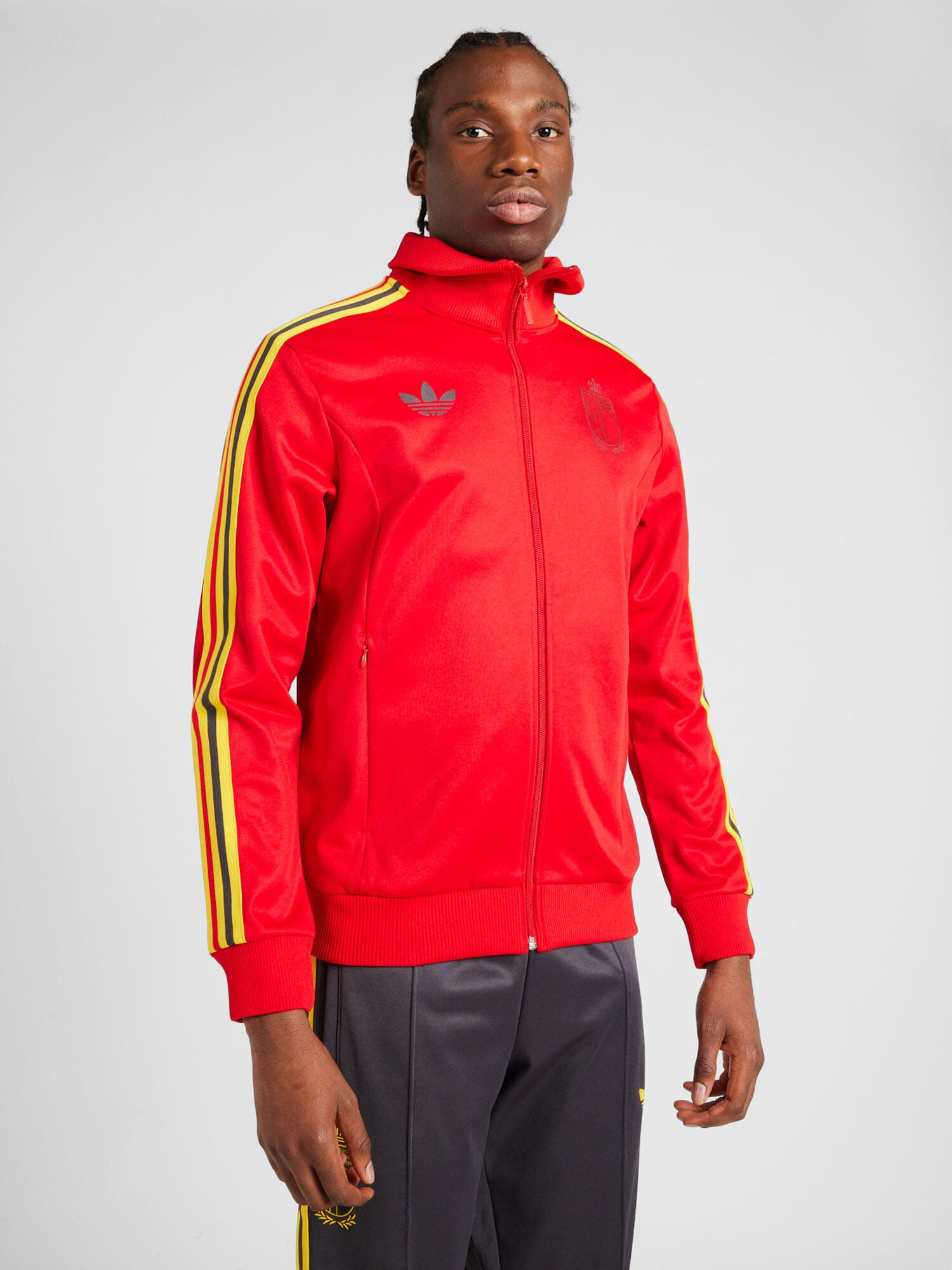 ADIDAS PERFORMANCE Tréningová bunda žltá / sivá / červená / čierna - Pepit.sk