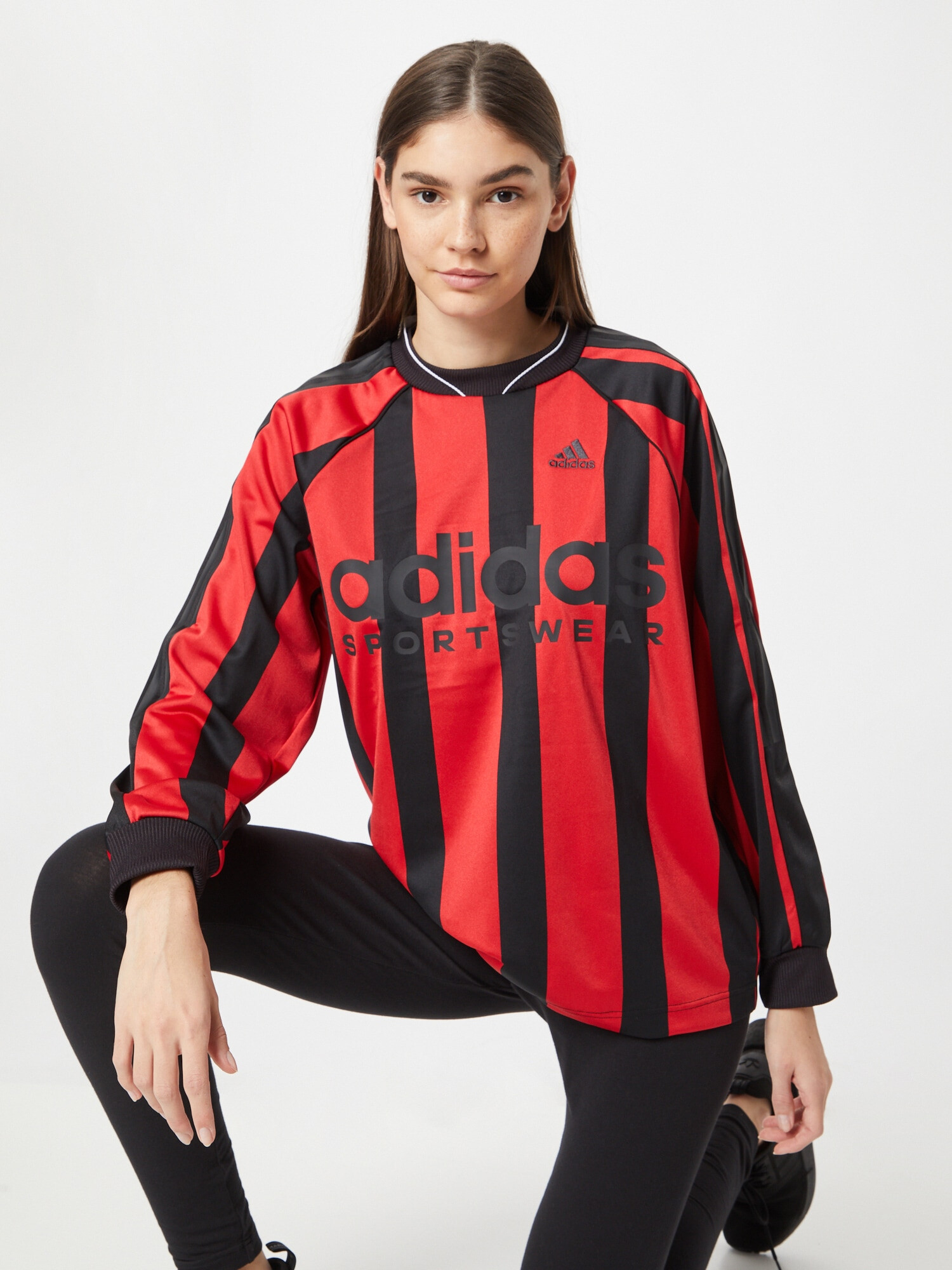 ADIDAS SPORTSWEAR Dres 'Jacquard' červená / čierna / biela - Pepit.sk