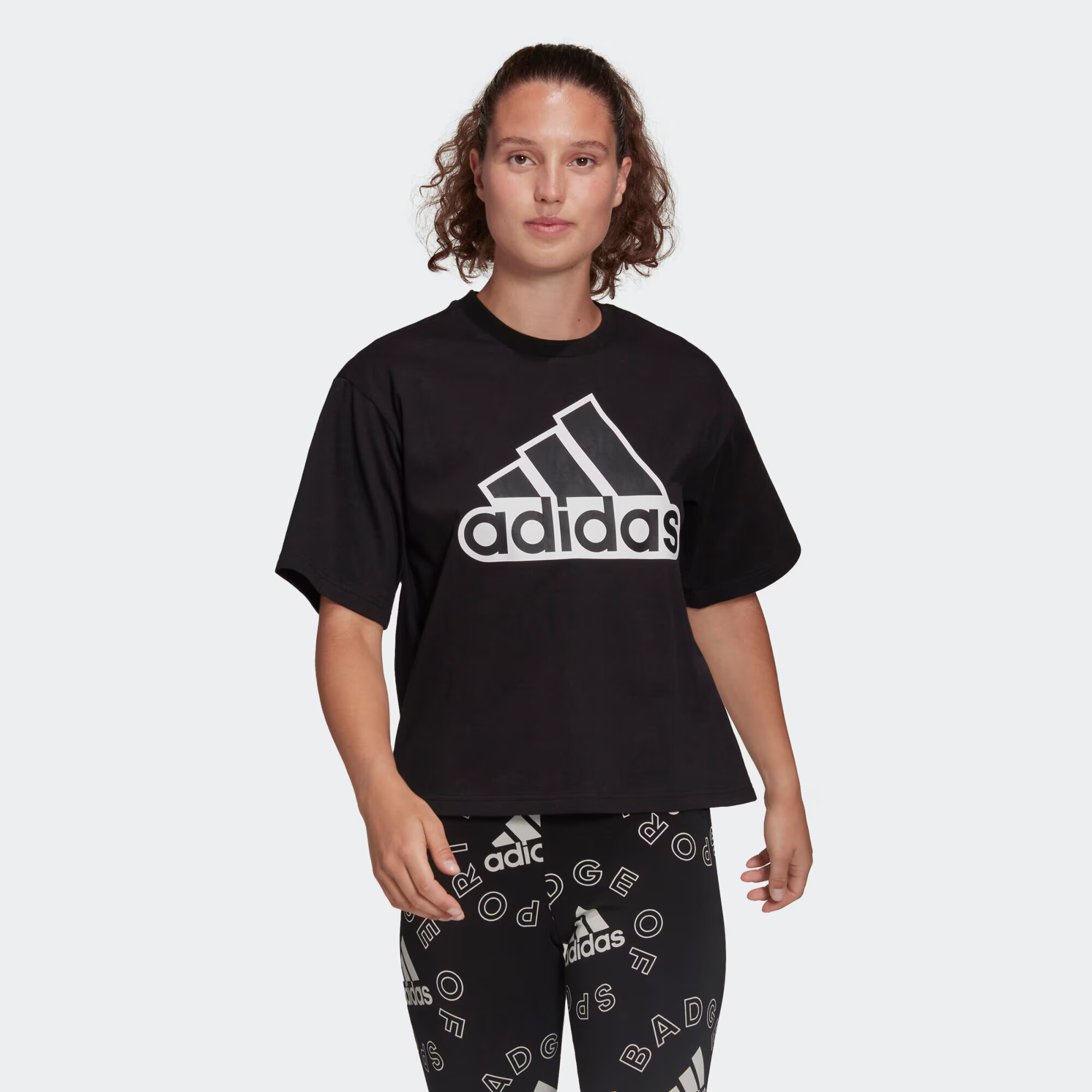 ADIDAS SPORTSWEAR Funkčné tričko čierna / biela - Pepit.sk