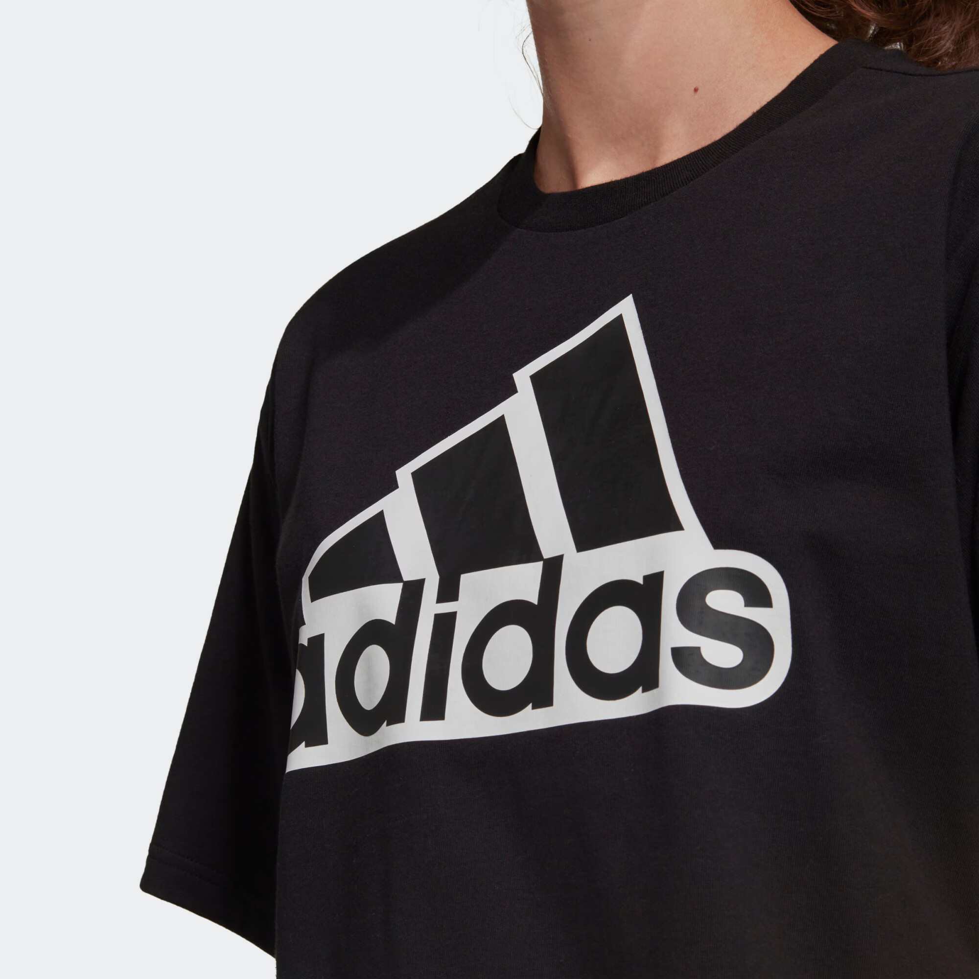 ADIDAS SPORTSWEAR Funkčné tričko čierna / biela - Pepit.sk