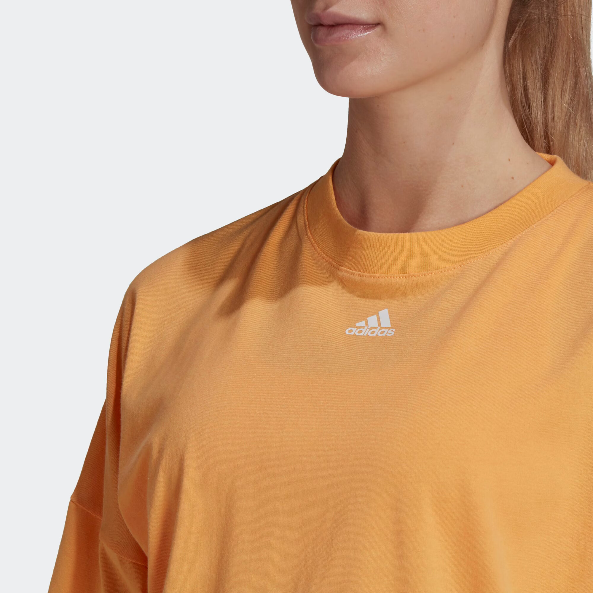 ADIDAS SPORTSWEAR Funkčné tričko marhuľová / biela - Pepit.sk