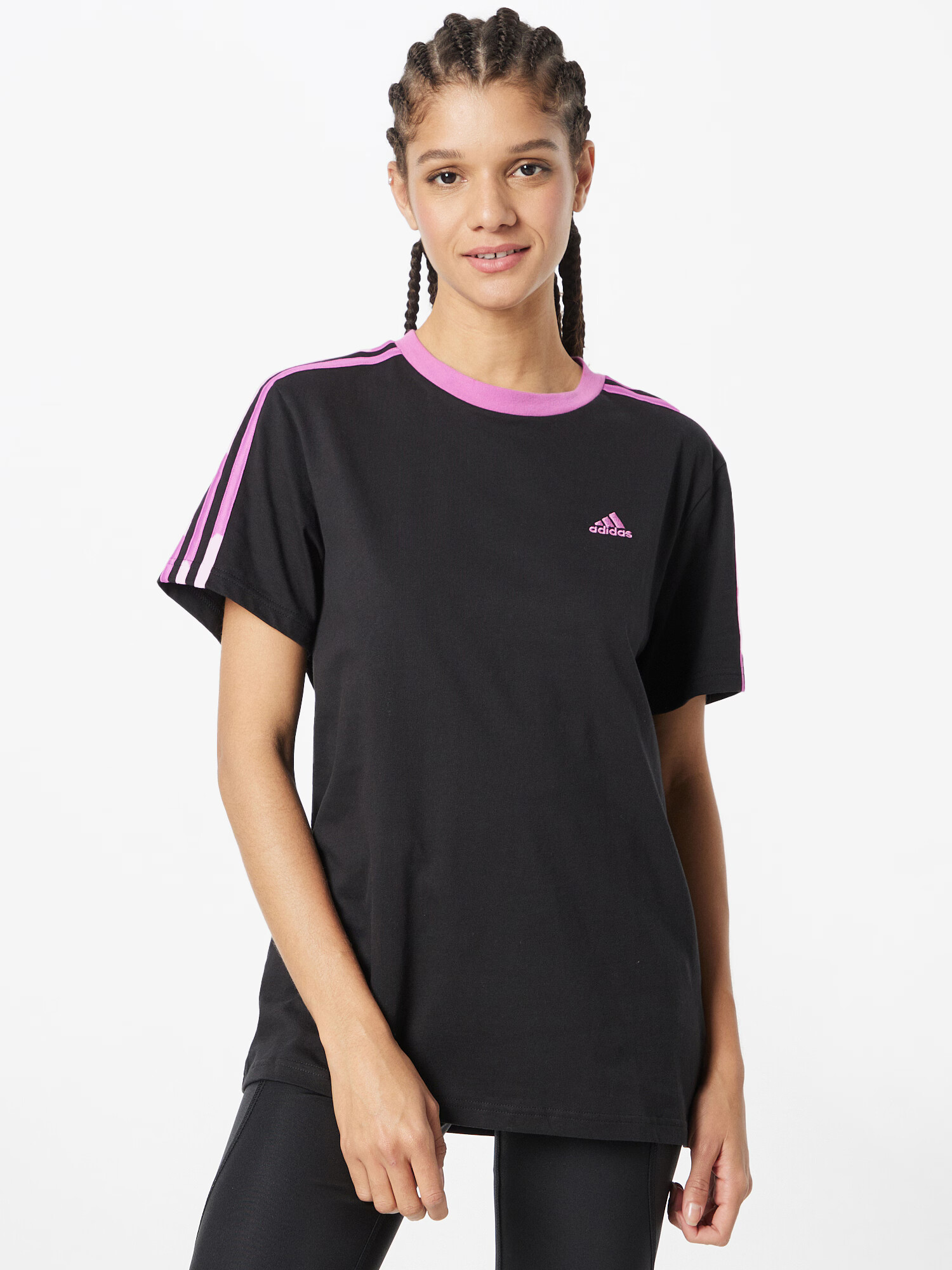 ADIDAS SPORTSWEAR Funkčné tričko orchideová / čierna - Pepit.sk