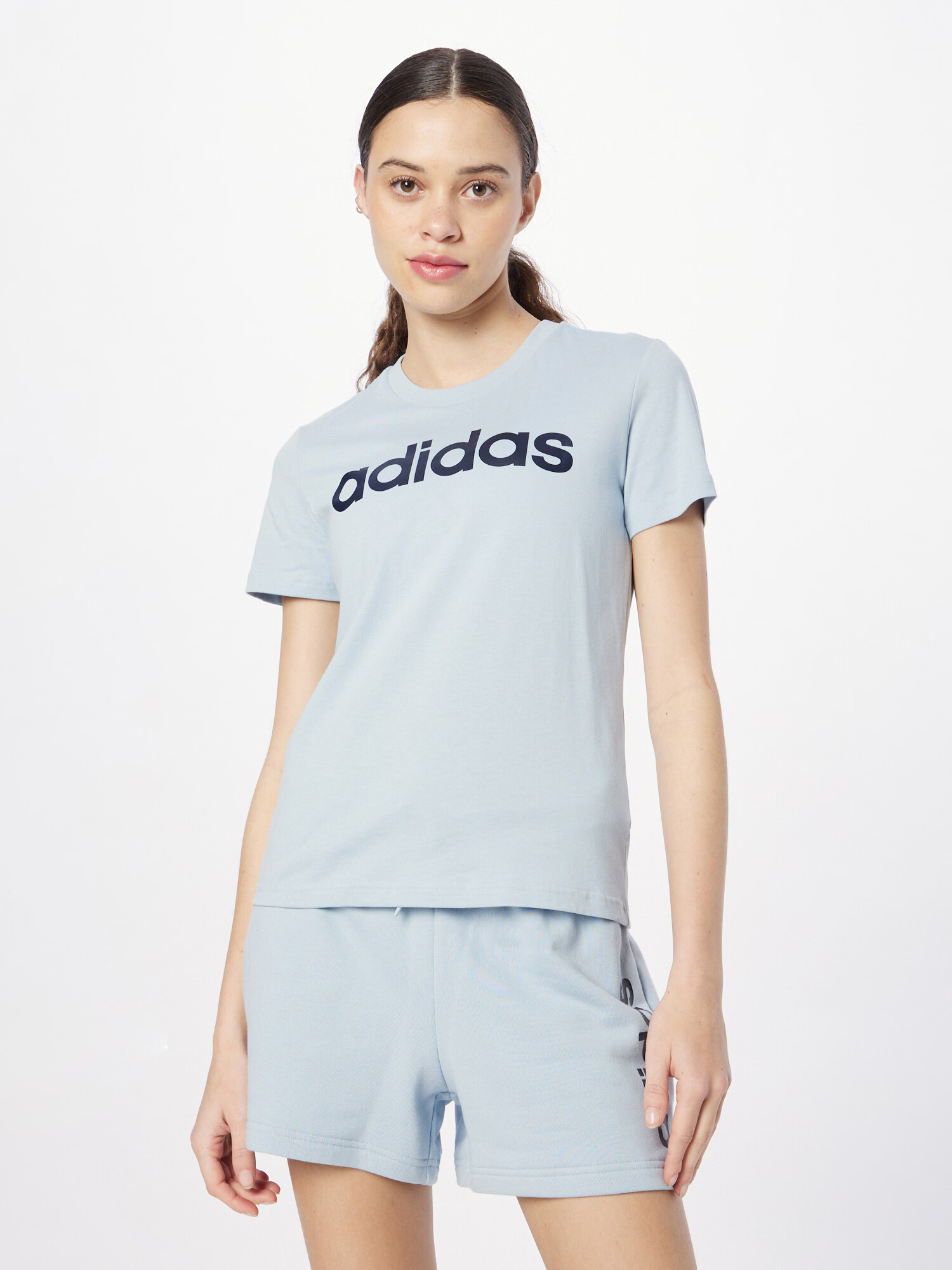 ADIDAS SPORTSWEAR Funkčné tričko svetlomodrá / čierna - Pepit.sk