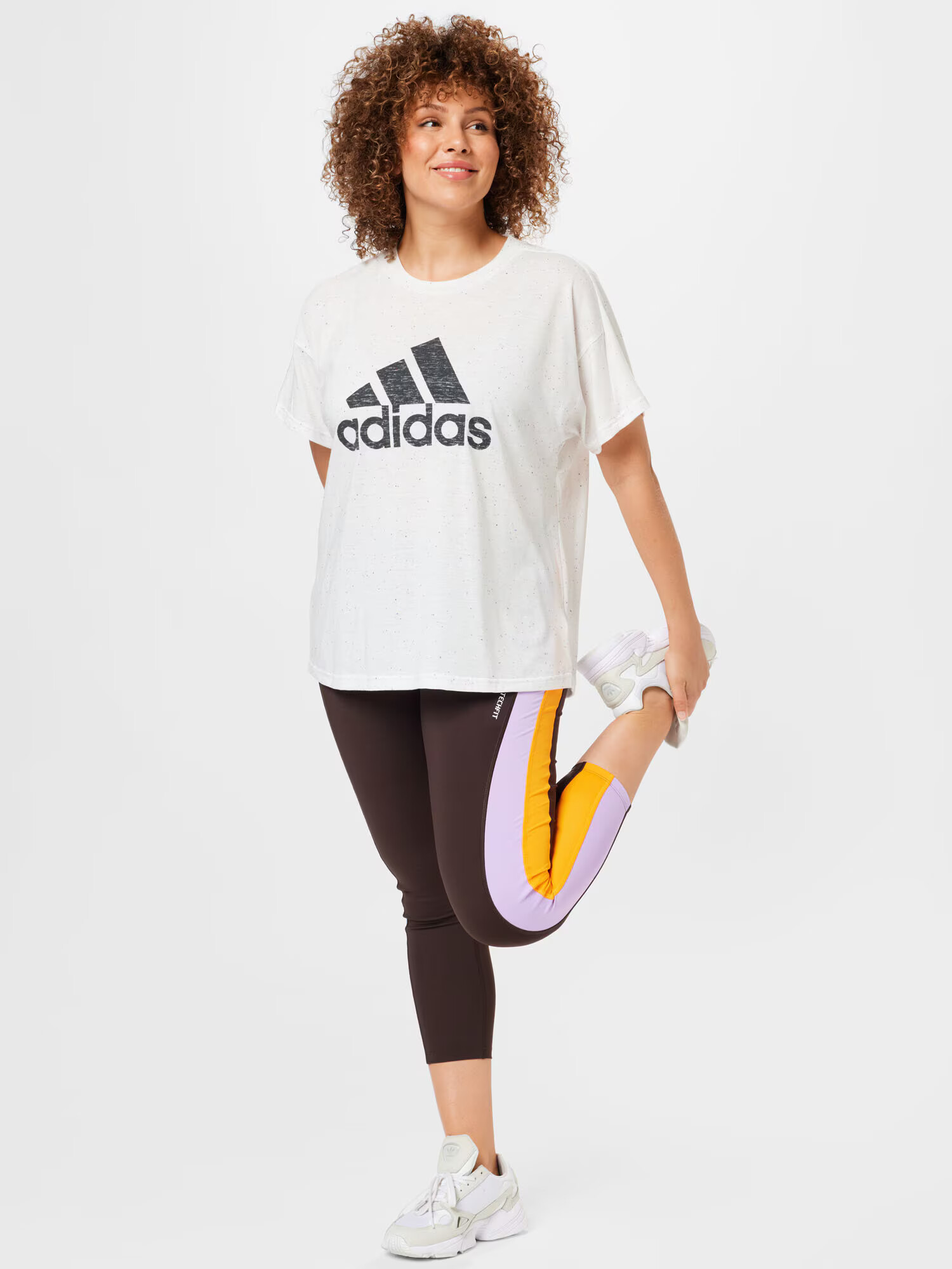 ADIDAS SPORTSWEAR Funkčné tričko tmavosivá / biela melírovaná - Pepit.sk