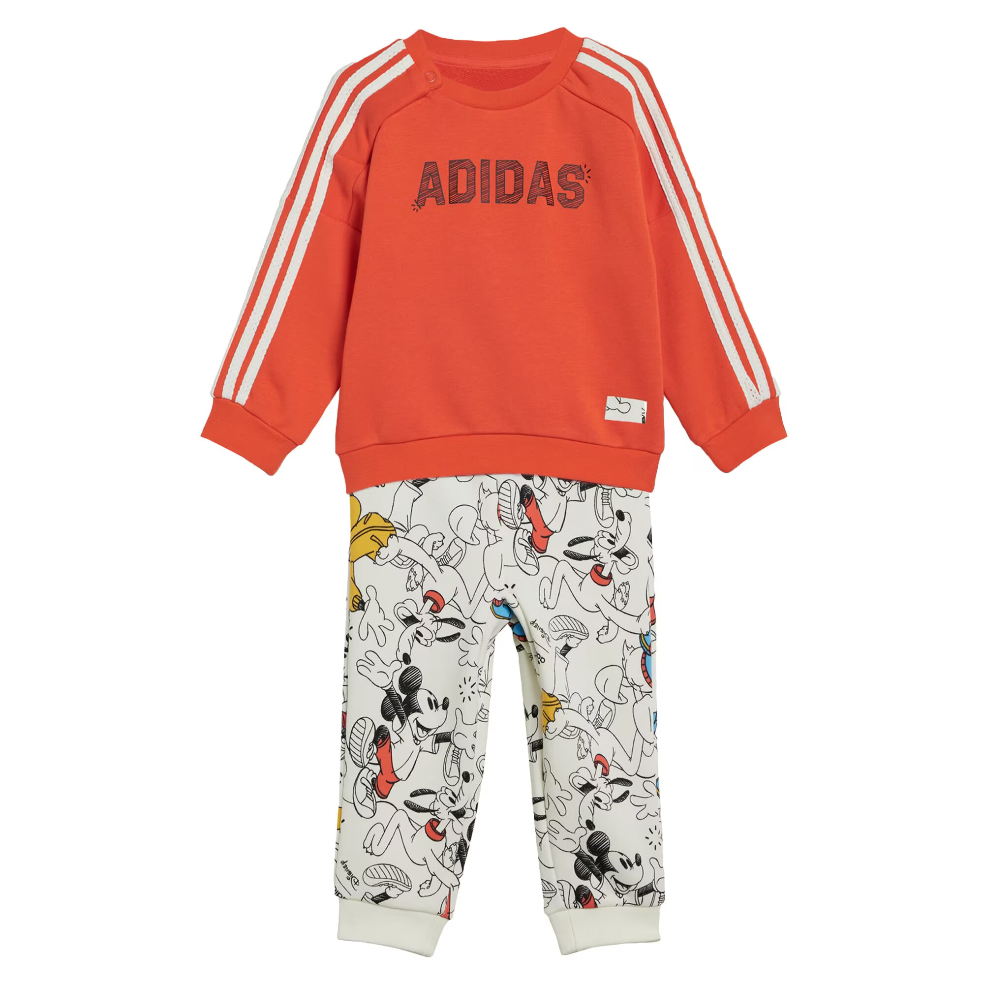 ADIDAS SPORTSWEAR Joggingová súprava 'Adidas x Disney Mickey Mouse' zlatá žltá / tmavooranžová / čierna / biela - Pepit.sk