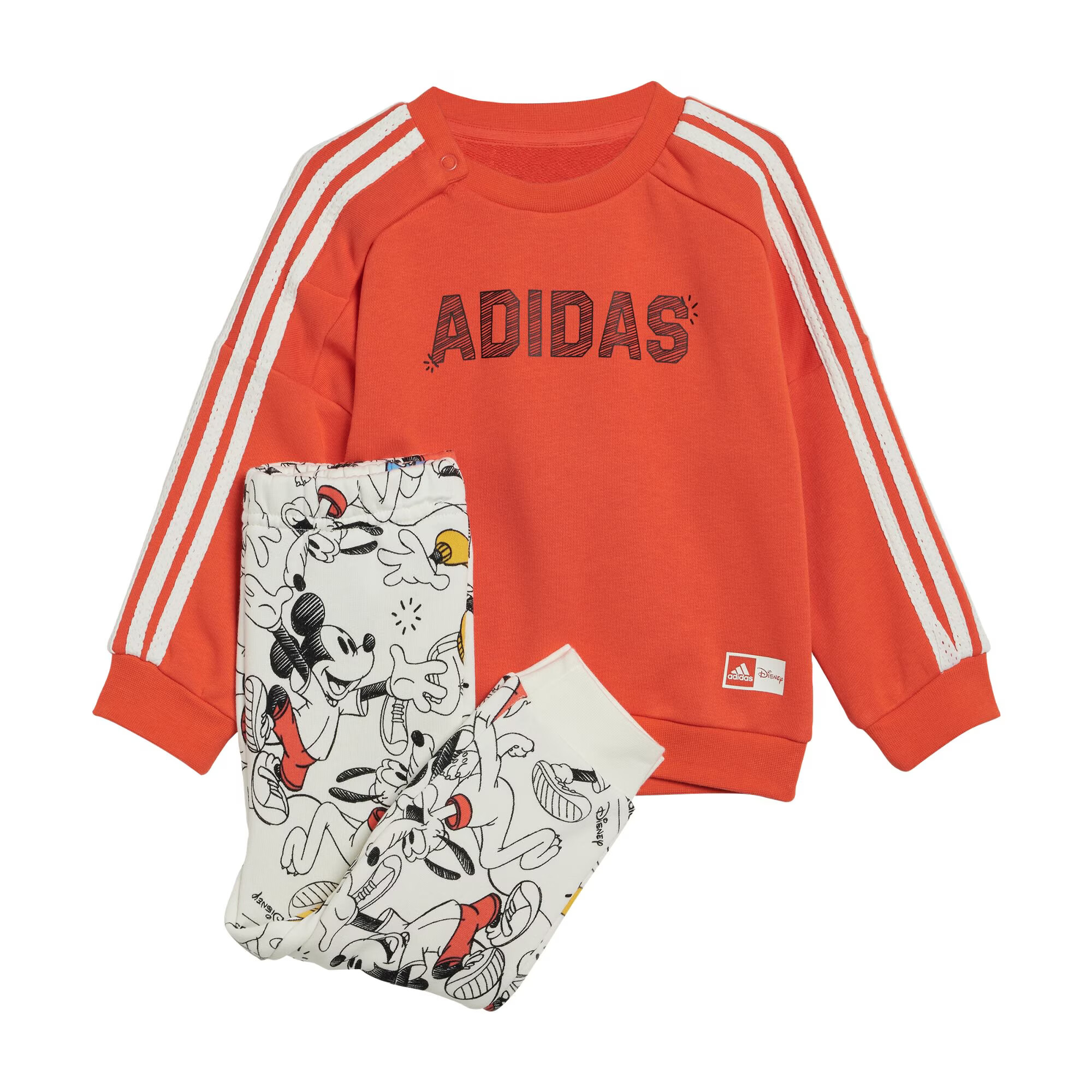 ADIDAS SPORTSWEAR Joggingová súprava 'Adidas x Disney Mickey Mouse' zlatá žltá / tmavooranžová / čierna / biela - Pepit.sk