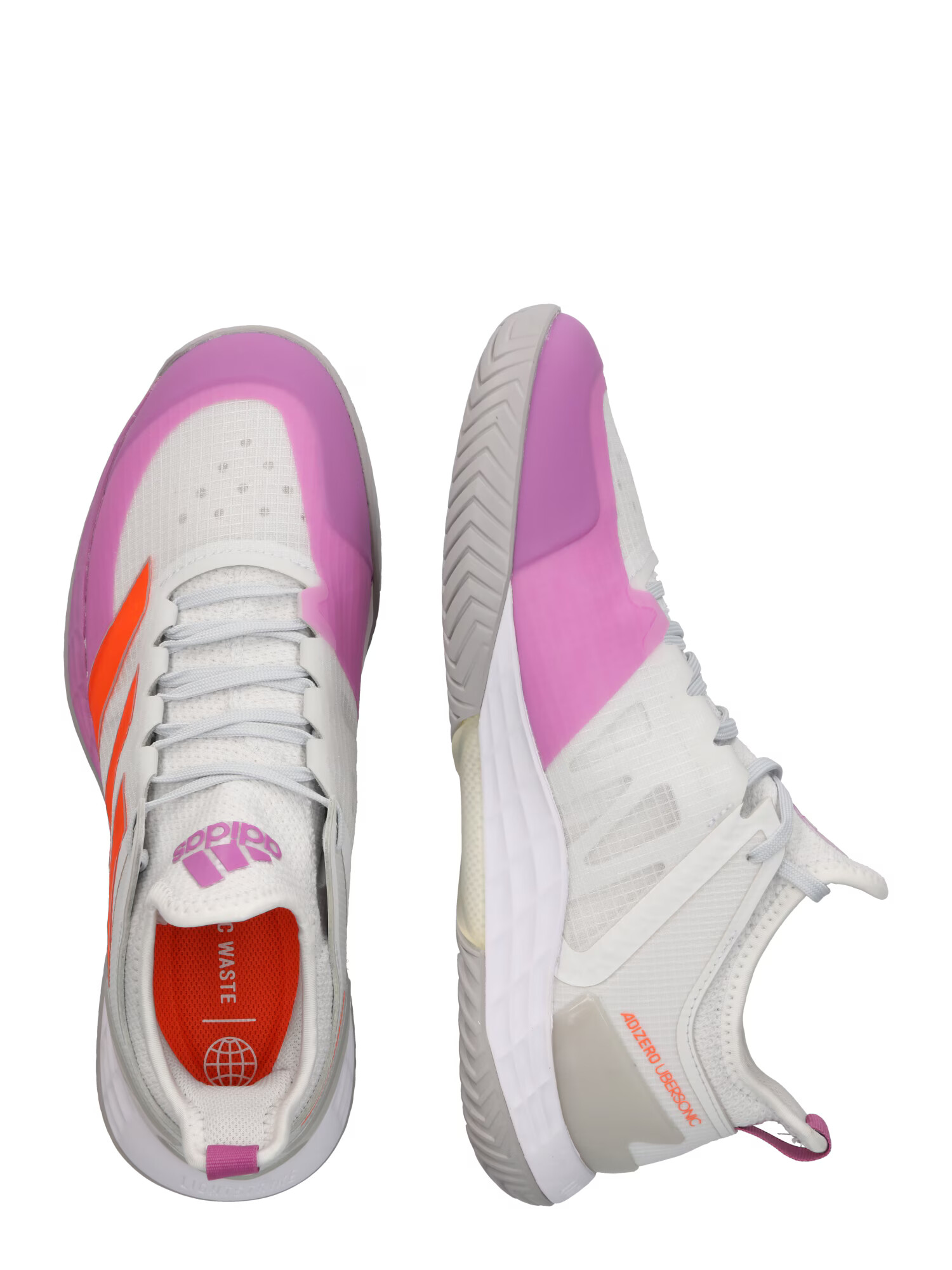 ADIDAS SPORTSWEAR Nízke tenisky 'Adizero Ubersonic 4' svetlosivá / orchideová / oranžová / biela - Pepit.sk