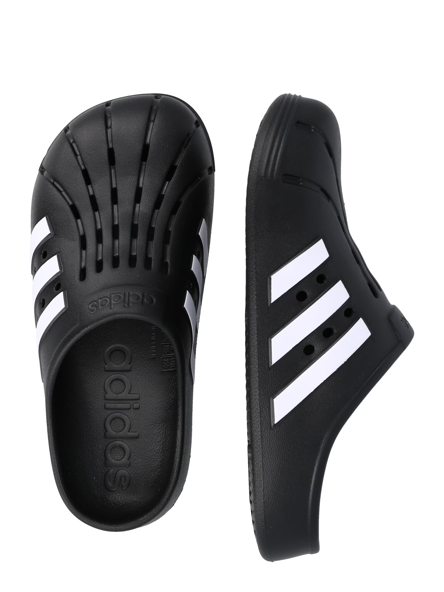 ADIDAS SPORTSWEAR Plážové / kúpacie topánky 'Adilette' čierna / biela - Pepit.sk