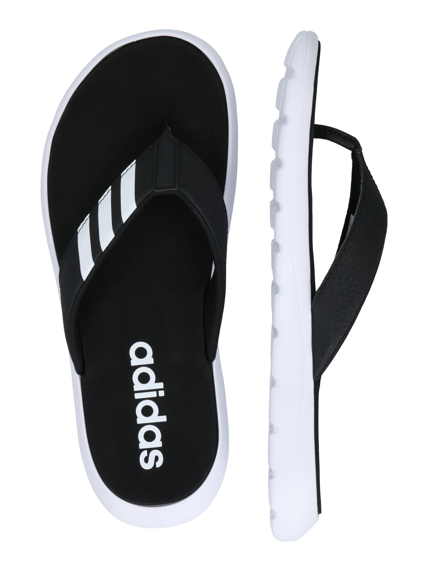 ADIDAS SPORTSWEAR Žabky 'Comfort' čierna / biela - Pepit.sk