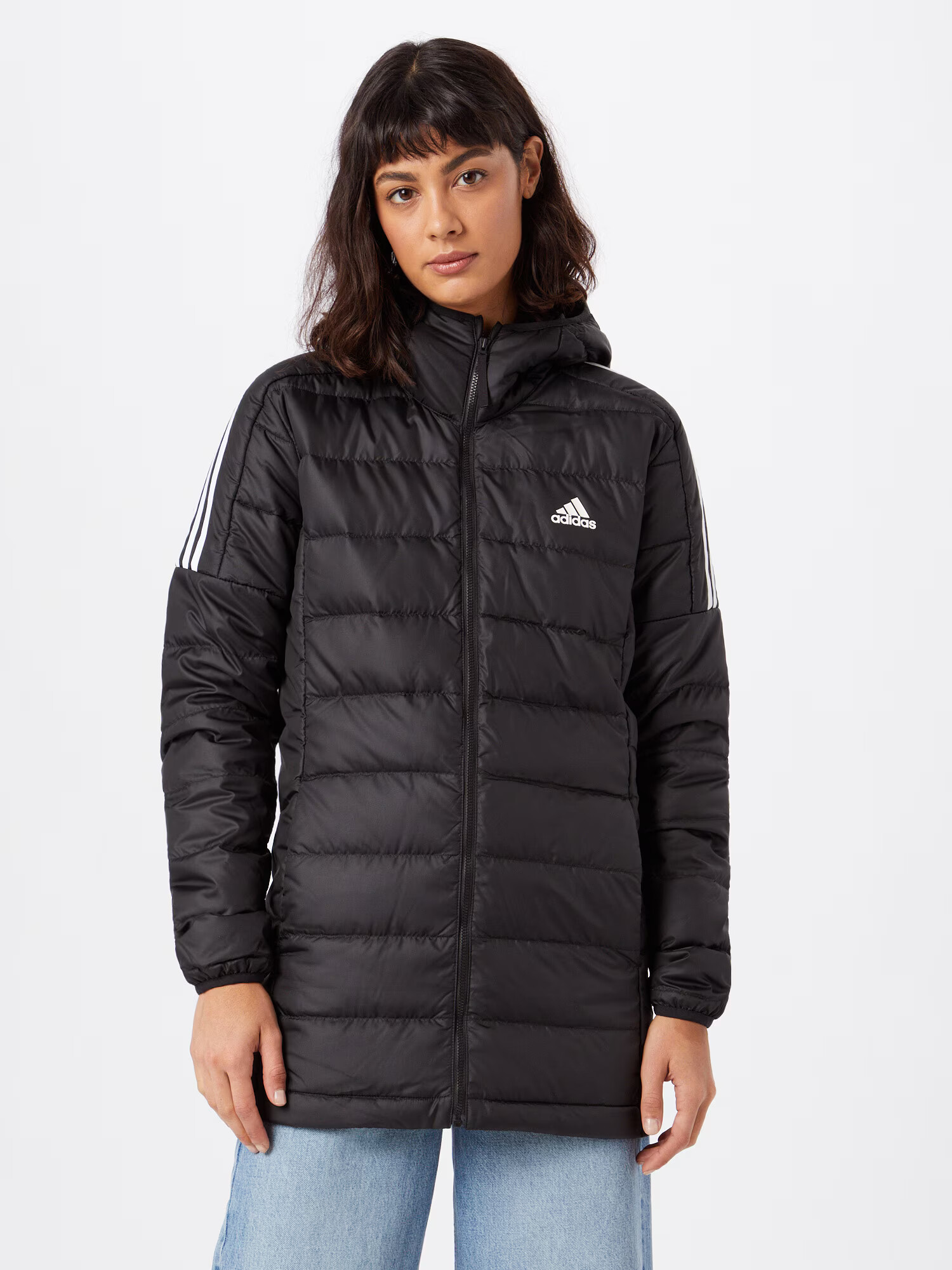 ADIDAS SPORTSWEAR Športová bunda 'Essential' čierna / biela - Pepit.sk