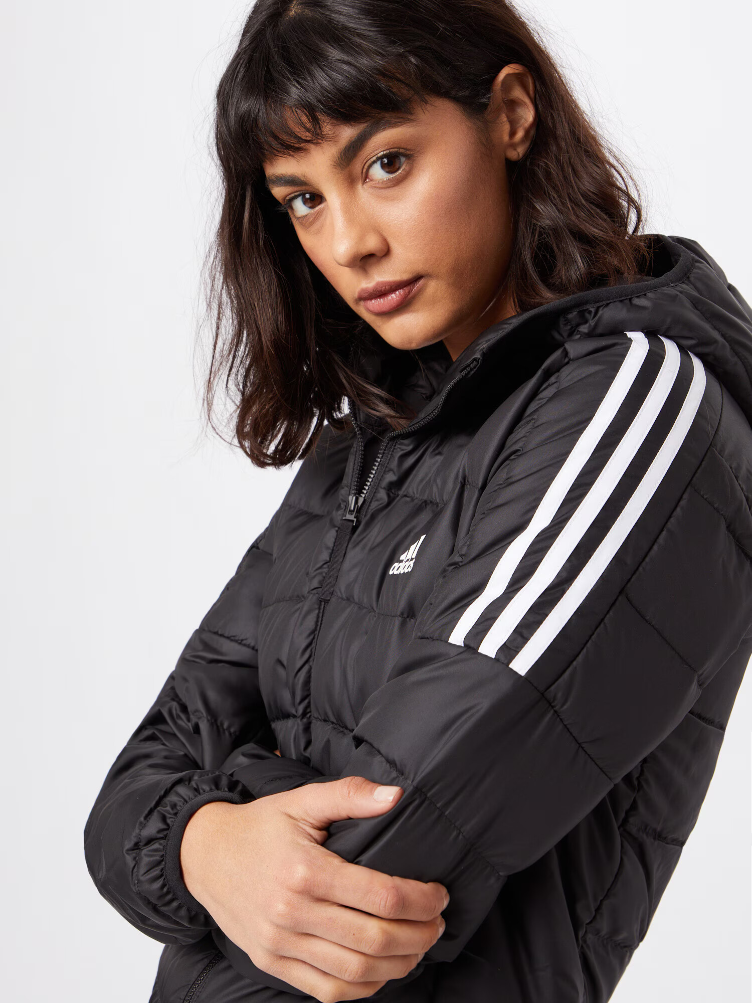 ADIDAS SPORTSWEAR Športová bunda 'Essential' čierna / biela - Pepit.sk