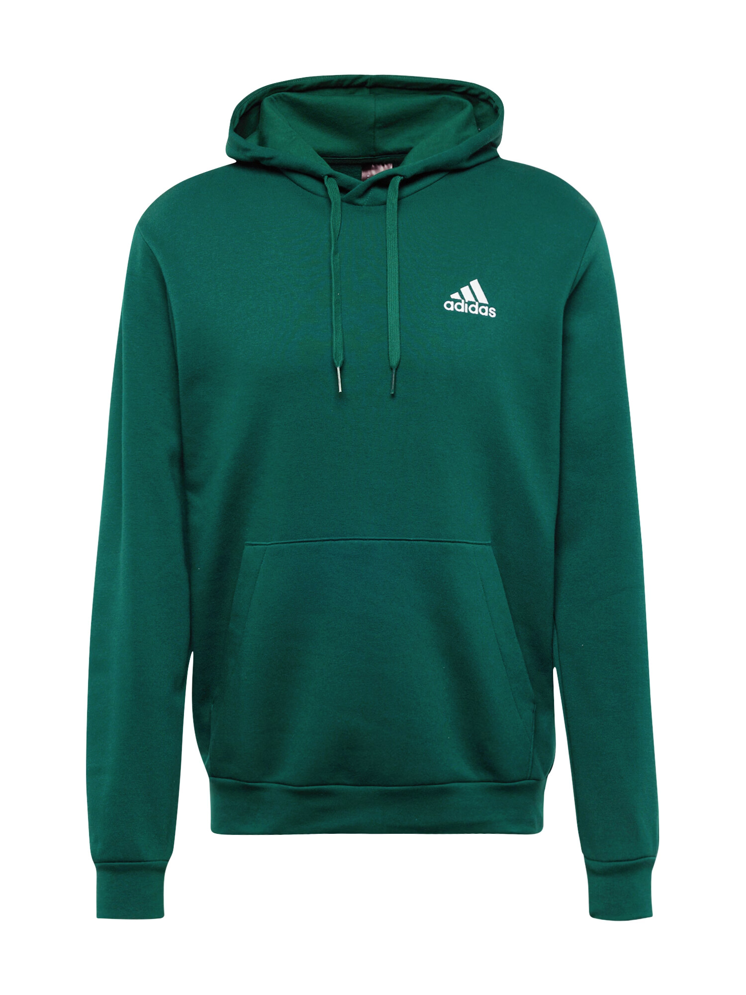 ADIDAS SPORTSWEAR Športová mikina 'Essentials Fleece' jedľová / biela - Pepit.sk