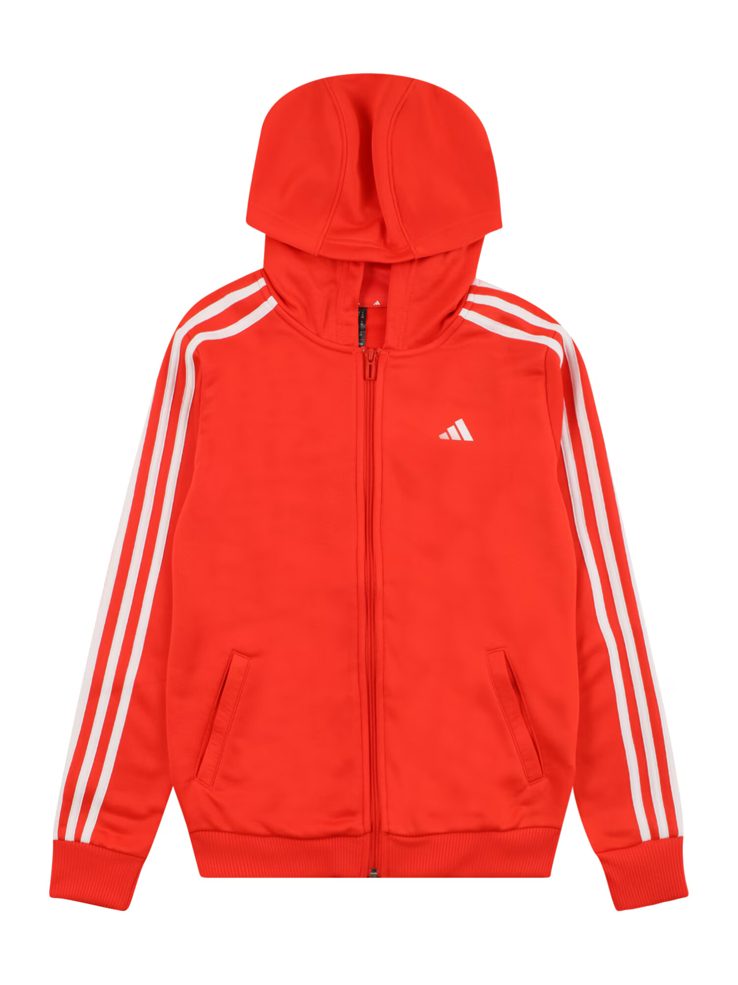 ADIDAS SPORTSWEAR Športová mikina so zipsom červená / biela - Pepit.sk