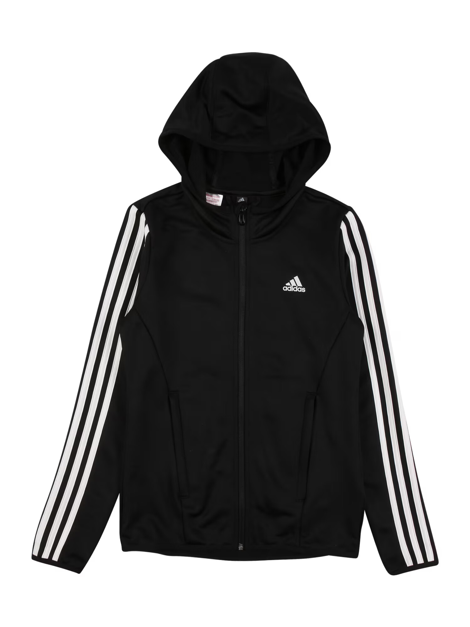 ADIDAS SPORTSWEAR Športová mikina so zipsom čierna / biela - Pepit.sk