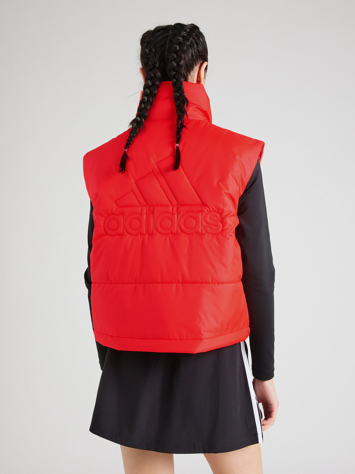 ADIDAS SPORTSWEAR Športová vesta '3-Stripes Insulated' červená / čierna - Pepit.sk