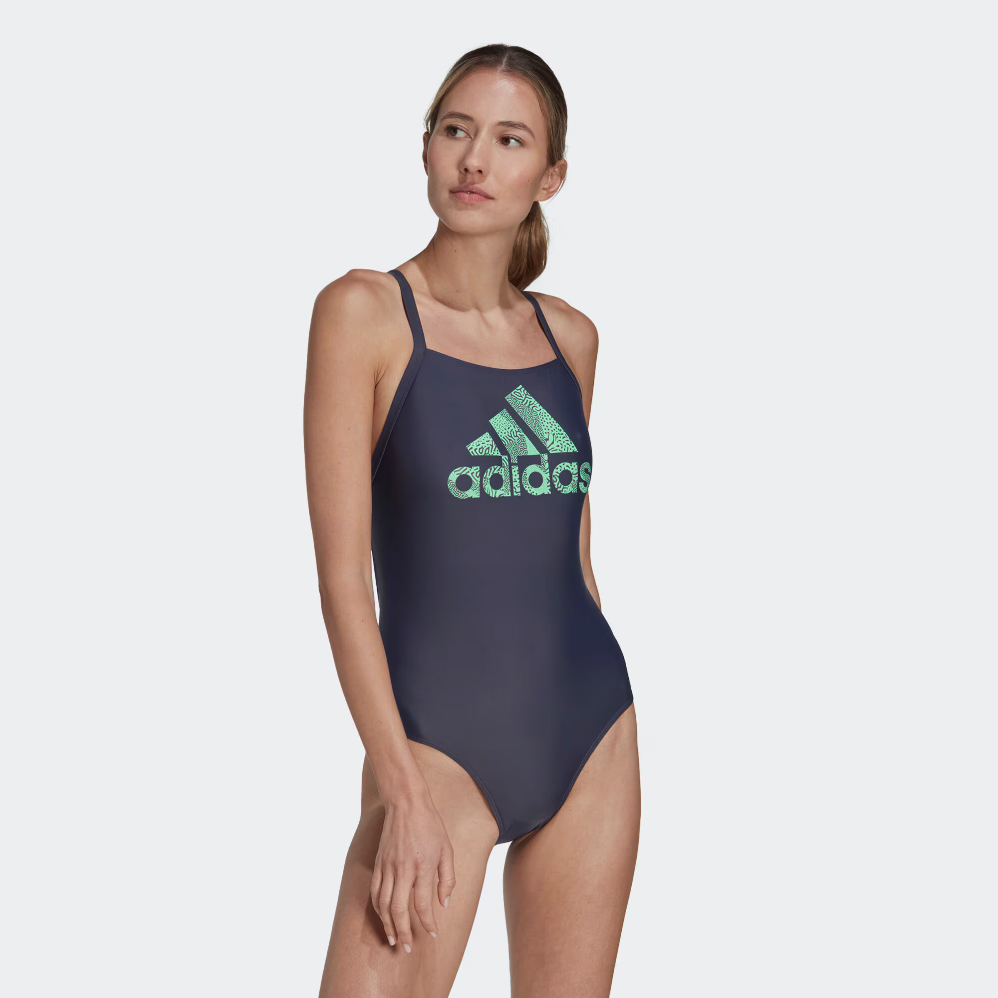 ADIDAS SPORTSWEAR Športové jednodielne plavky námornícka modrá / zelená - Pepit.sk