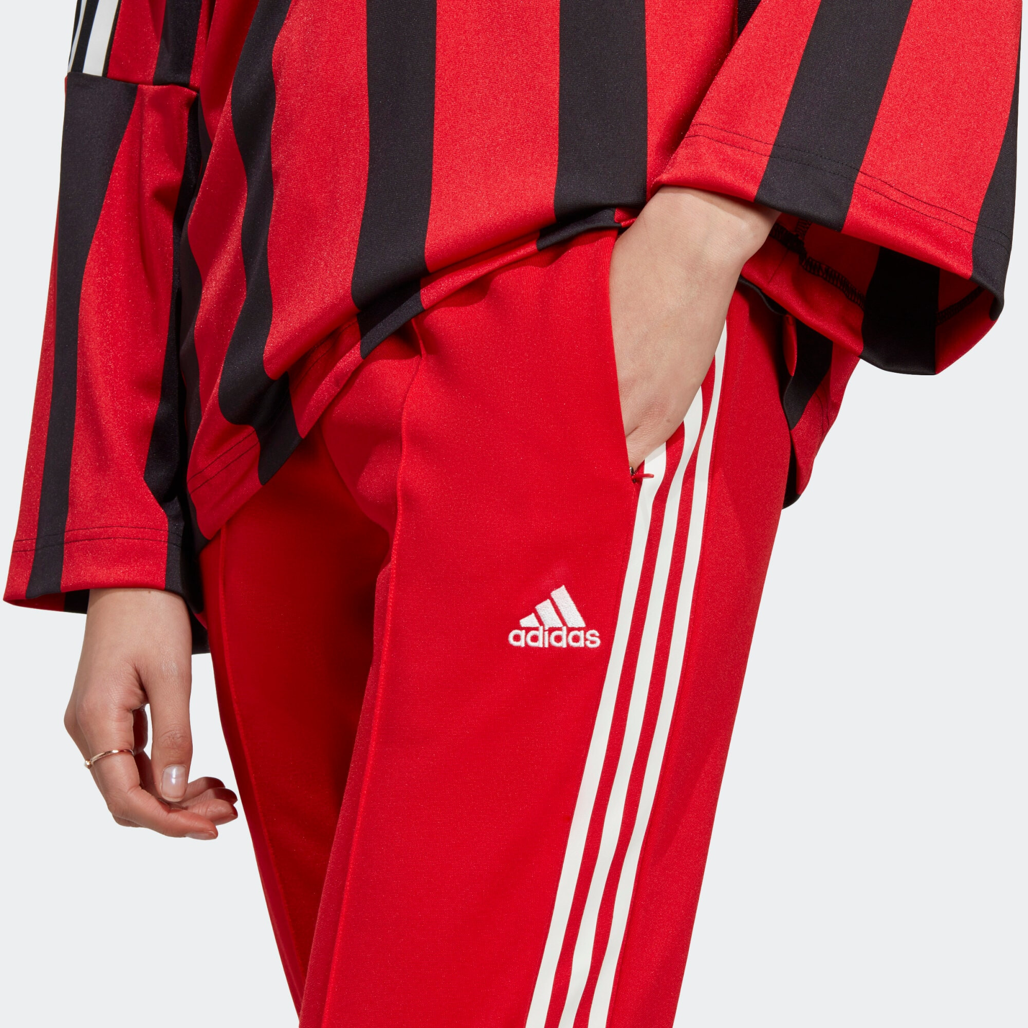 ADIDAS SPORTSWEAR Športové nohavice 'Tiro' červená / biela - Pepit.sk