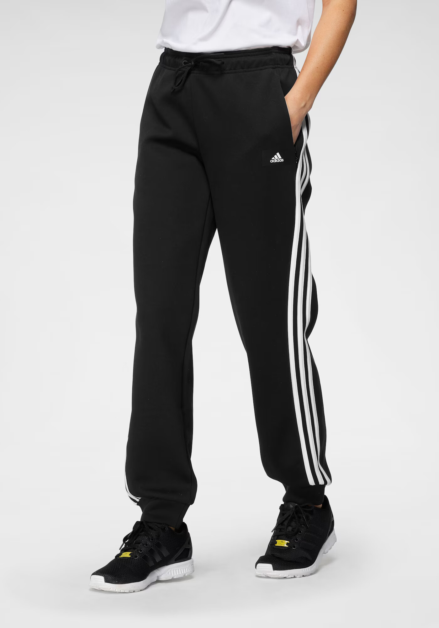 ADIDAS SPORTSWEAR Športové nohavice čierna / biela - Pepit.sk