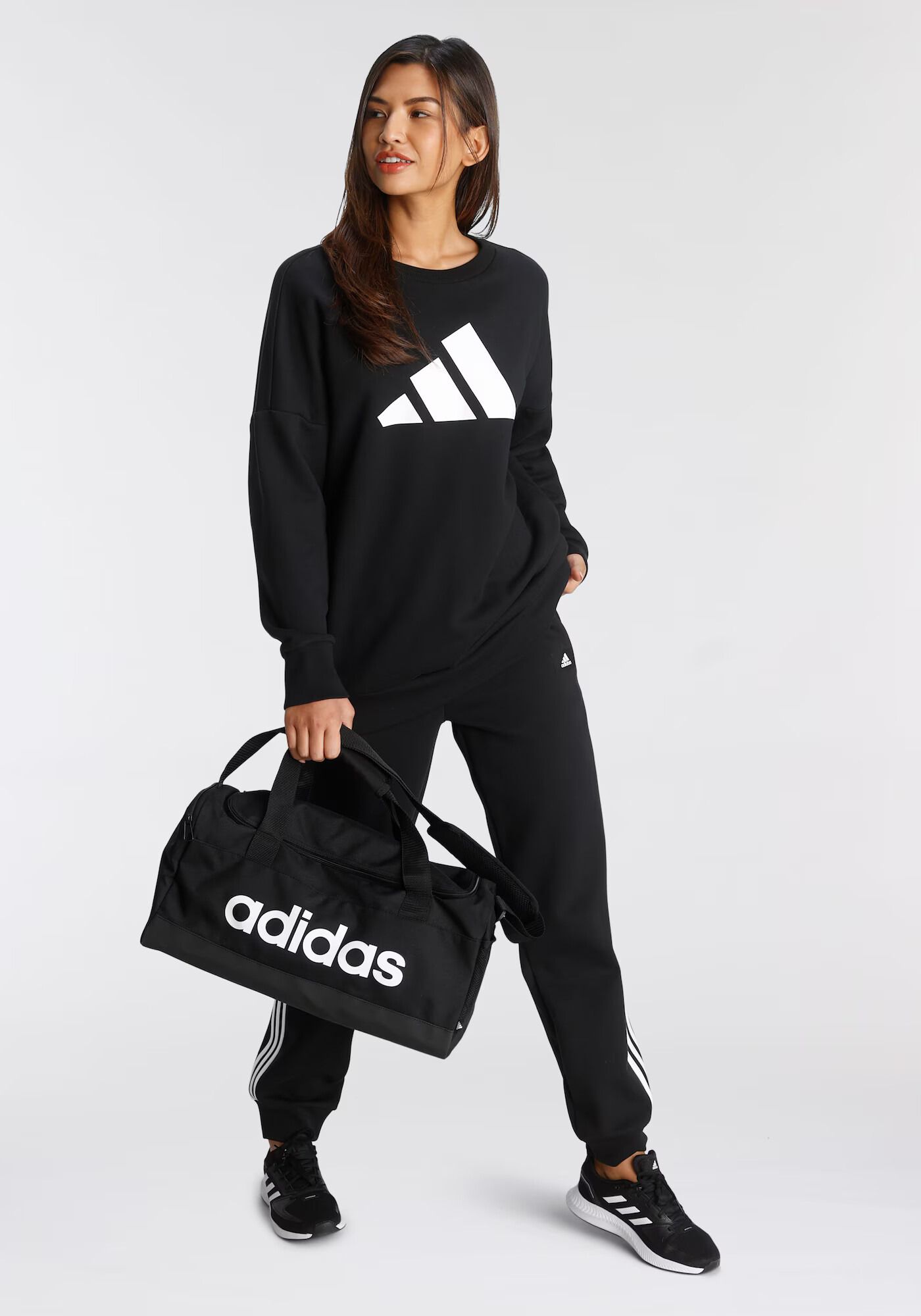 ADIDAS SPORTSWEAR Športové nohavice čierna / biela - Pepit.sk