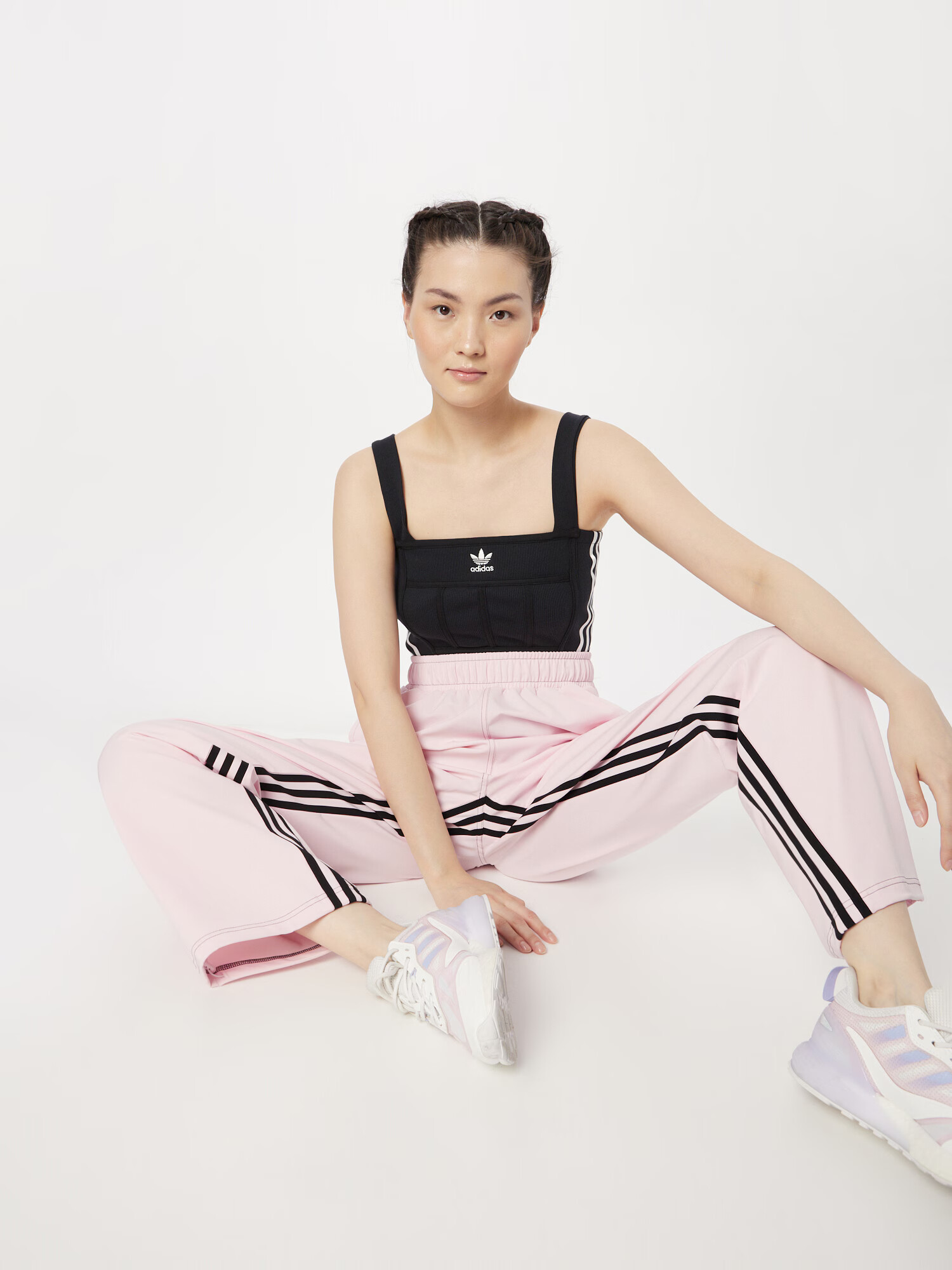 ADIDAS SPORTSWEAR Športové nohavice 'Dance 3-Stripes ' ružová / čierna - Pepit.sk