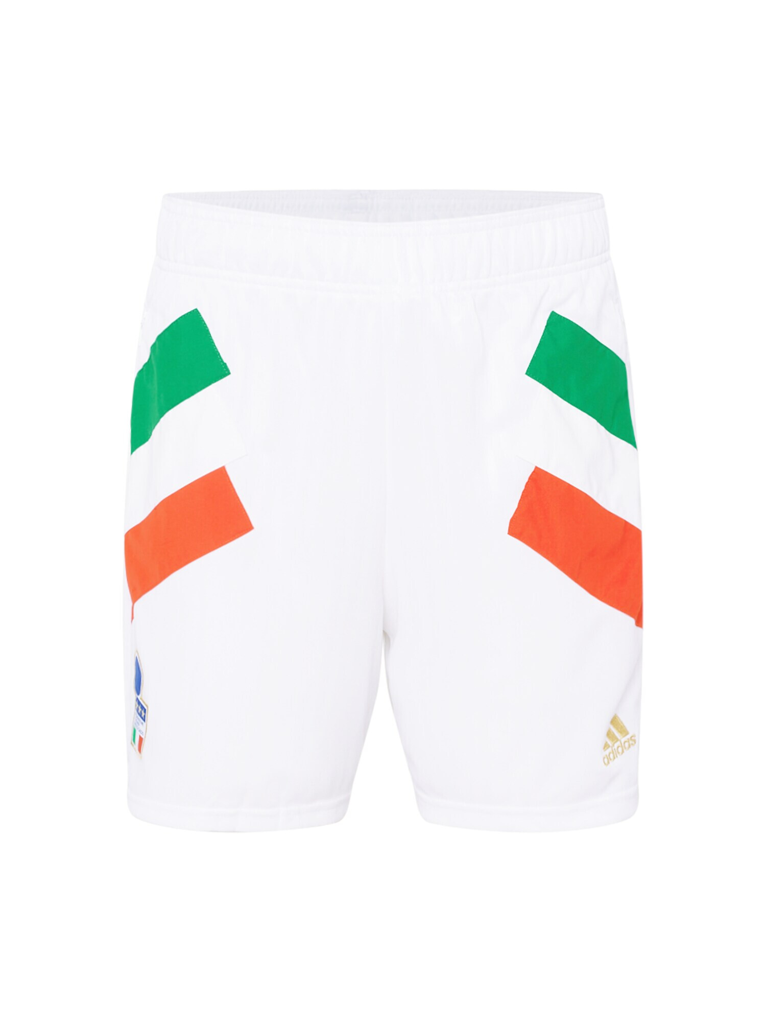 ADIDAS SPORTSWEAR Športové nohavice 'FIGC Italien' zlatá žltá / trávovo zelená / jasne červená / biela - Pepit.sk