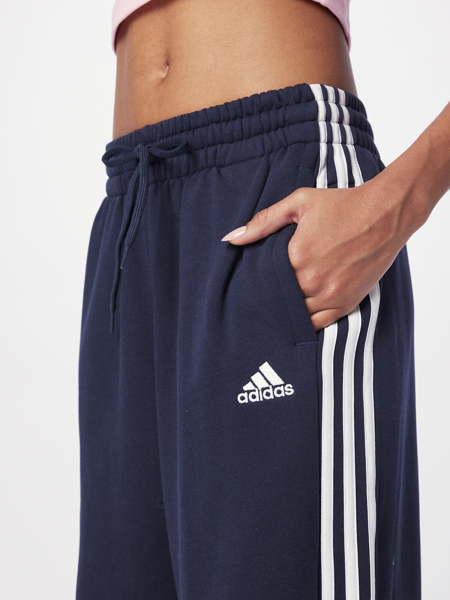 ADIDAS SPORTSWEAR Športové nohavice námornícka modrá / biela - Pepit.sk