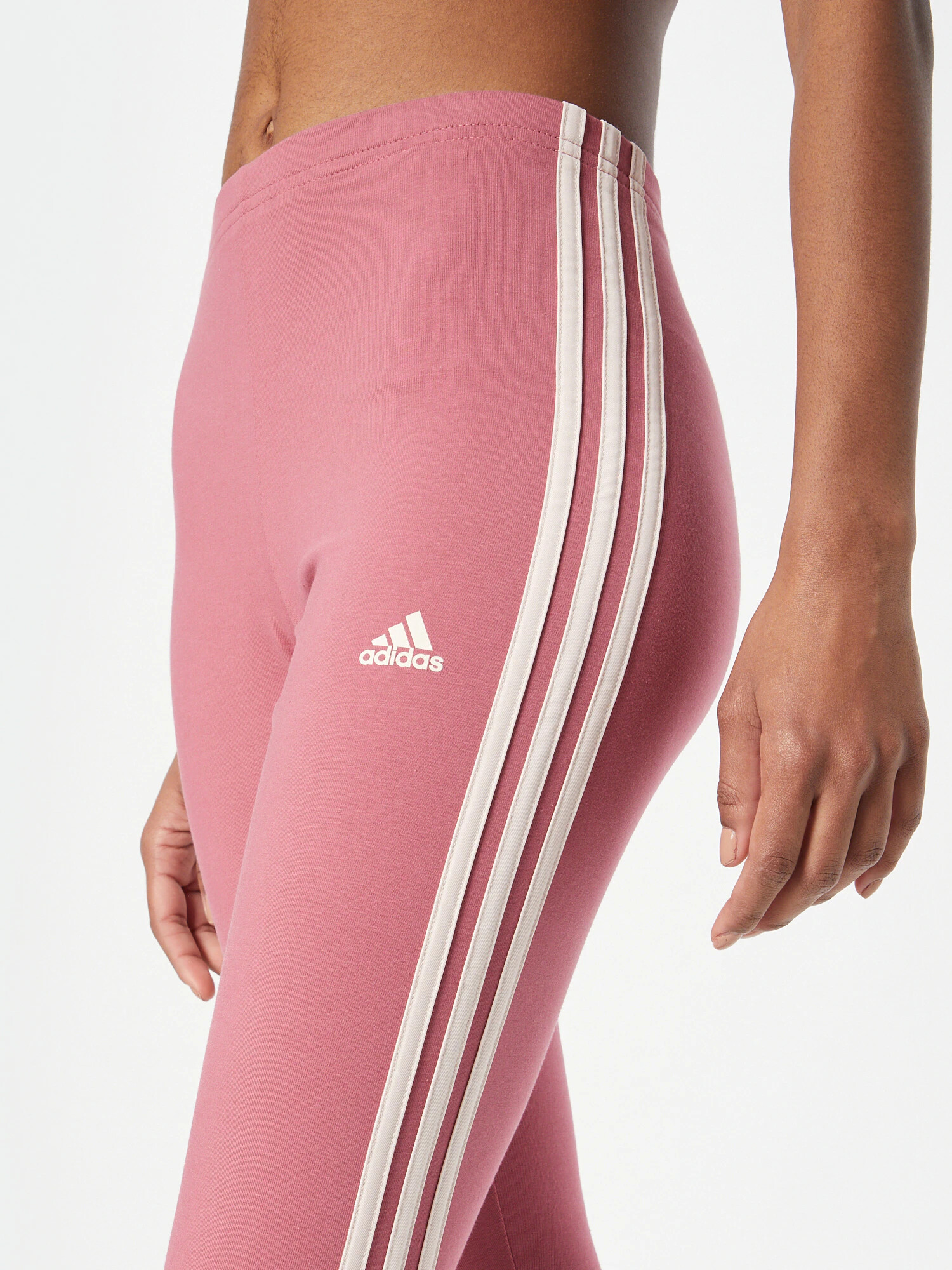 ADIDAS SPORTSWEAR Športové nohavice svetloružová / biela - Pepit.sk