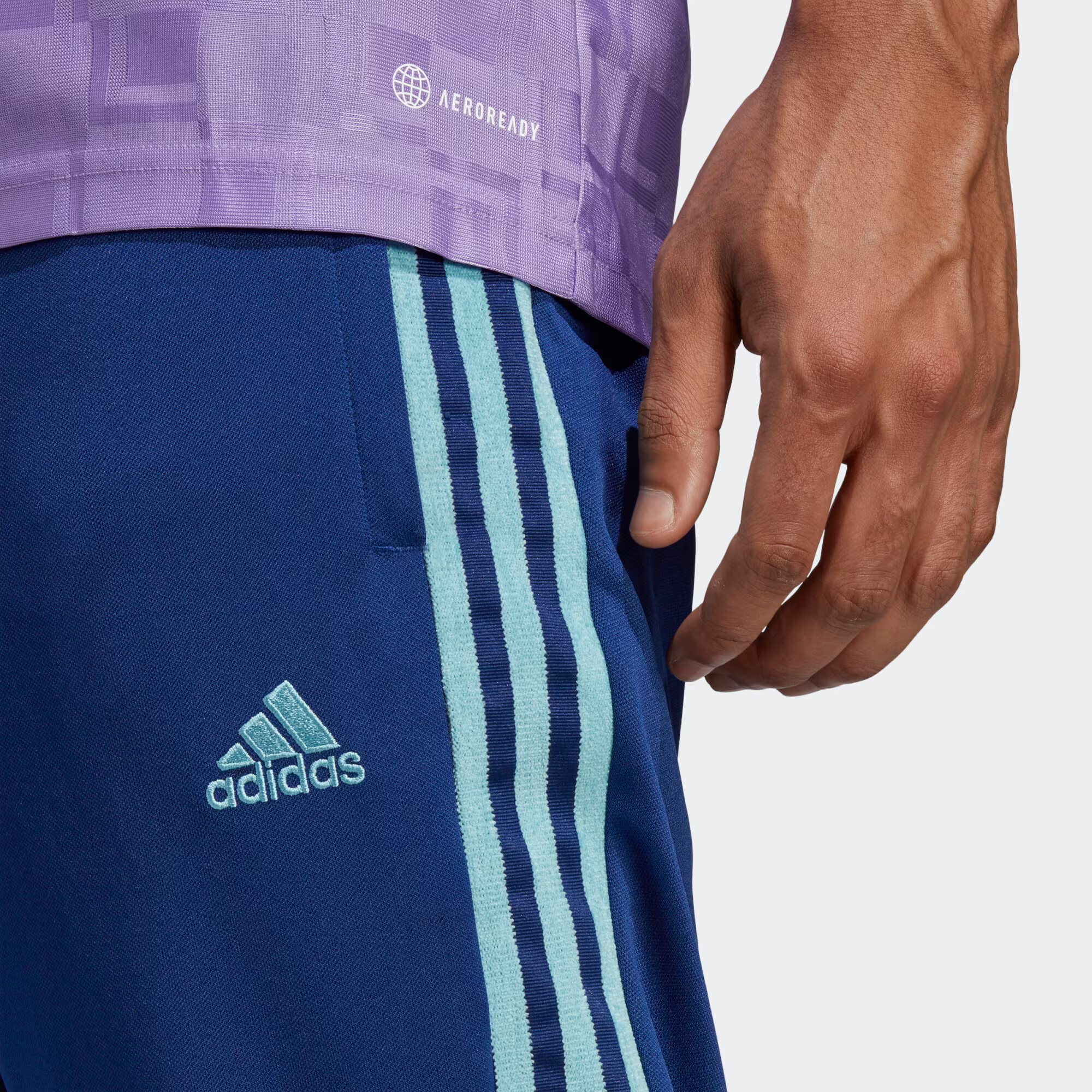 ADIDAS SPORTSWEAR Športové nohavice 'Tiro' tmavomodrá / biela - Pepit.sk