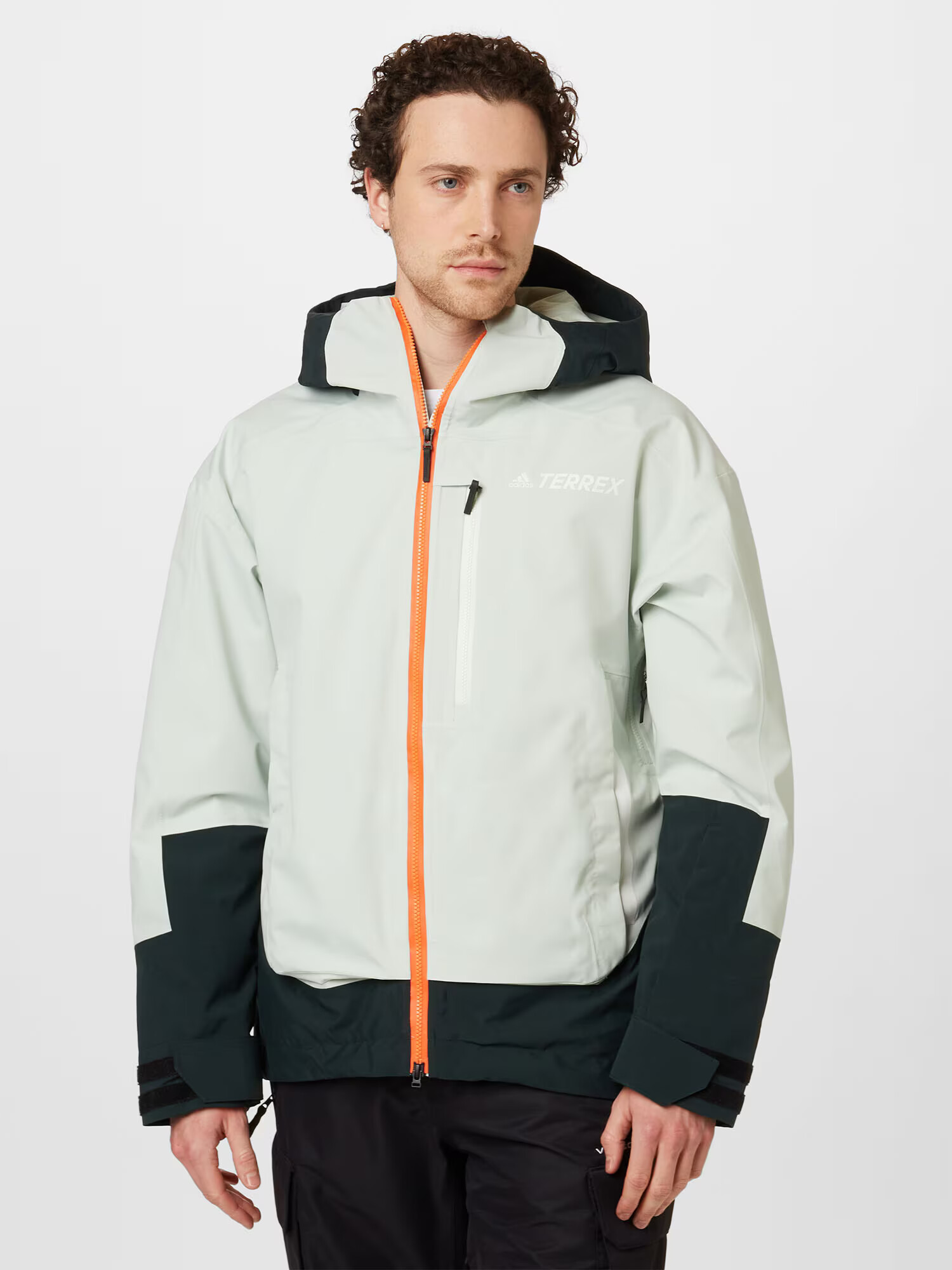 ADIDAS TERREX Outdoorová bunda 'My Shelter' námornícka modrá / mätová / pastelovo zelená / oranžová - Pepit.sk