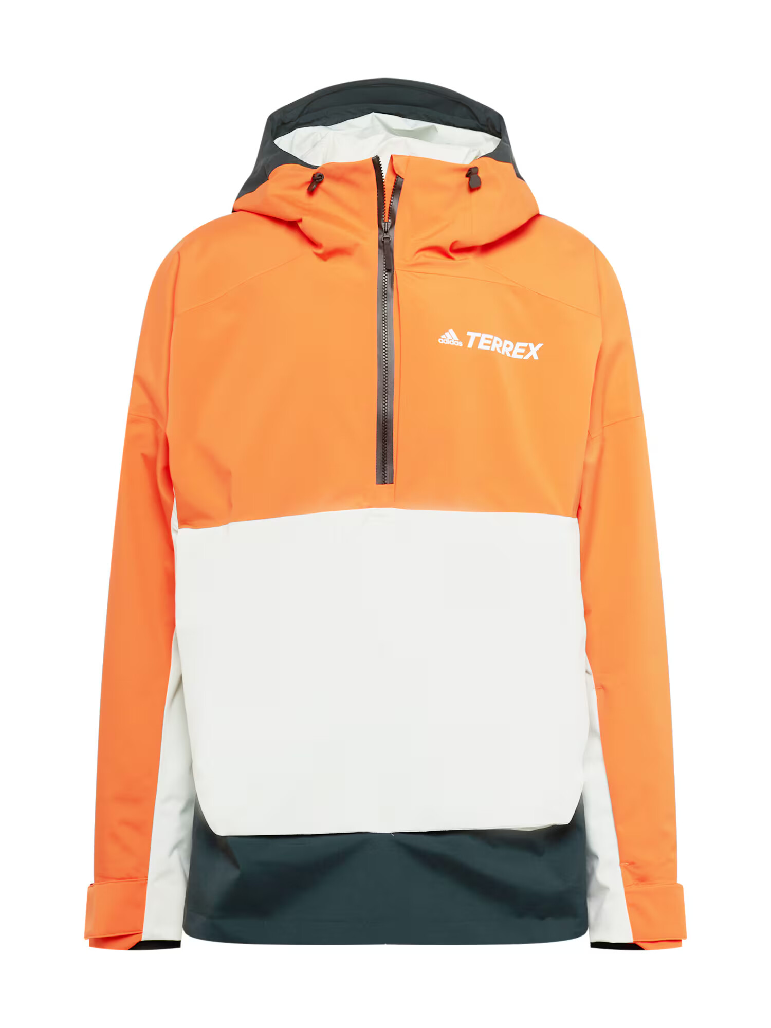 ADIDAS TERREX Outdoorová bunda námornícka modrá / tmavooranžová / šedobiela - Pepit.sk